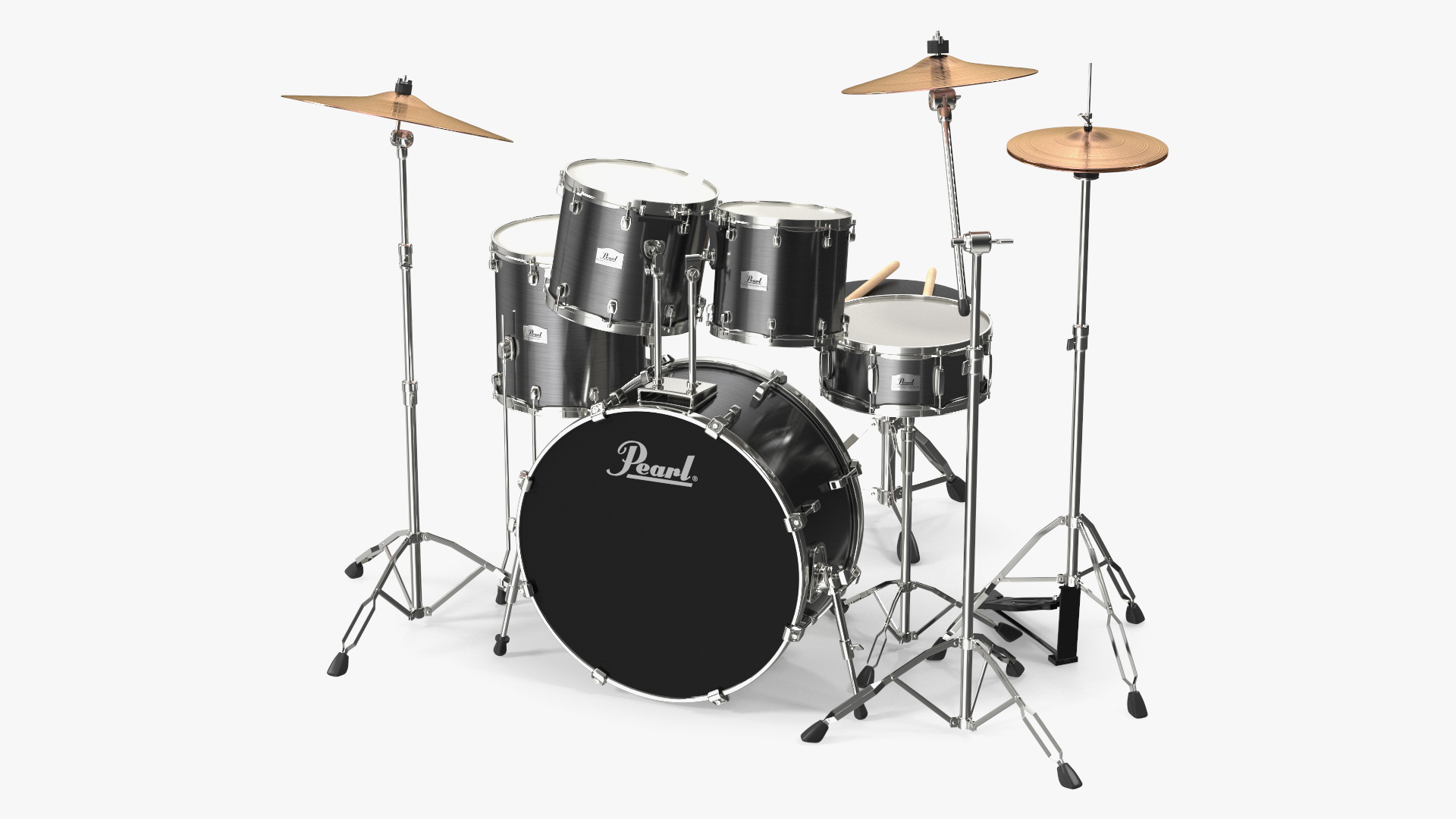 3D Pearl Roadshow Drum Set model