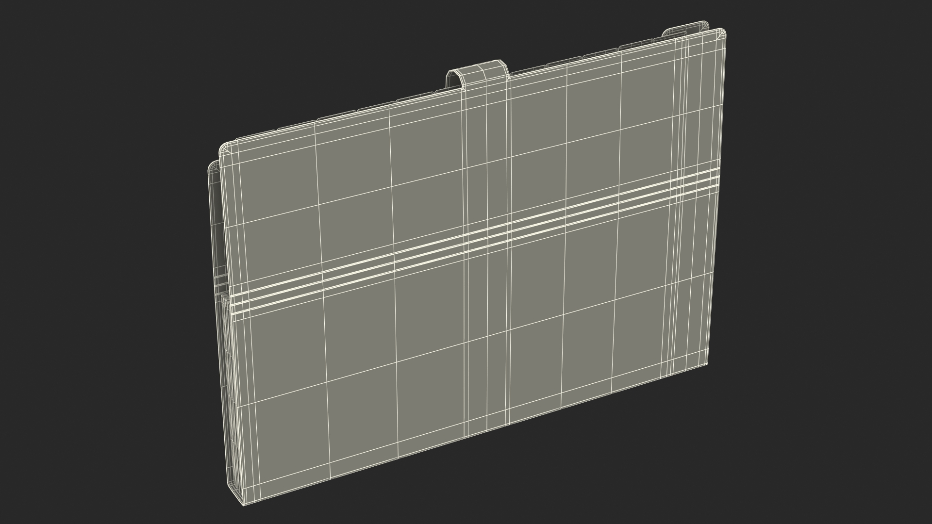 3D Plastic Expanding File Folder Closed Blue