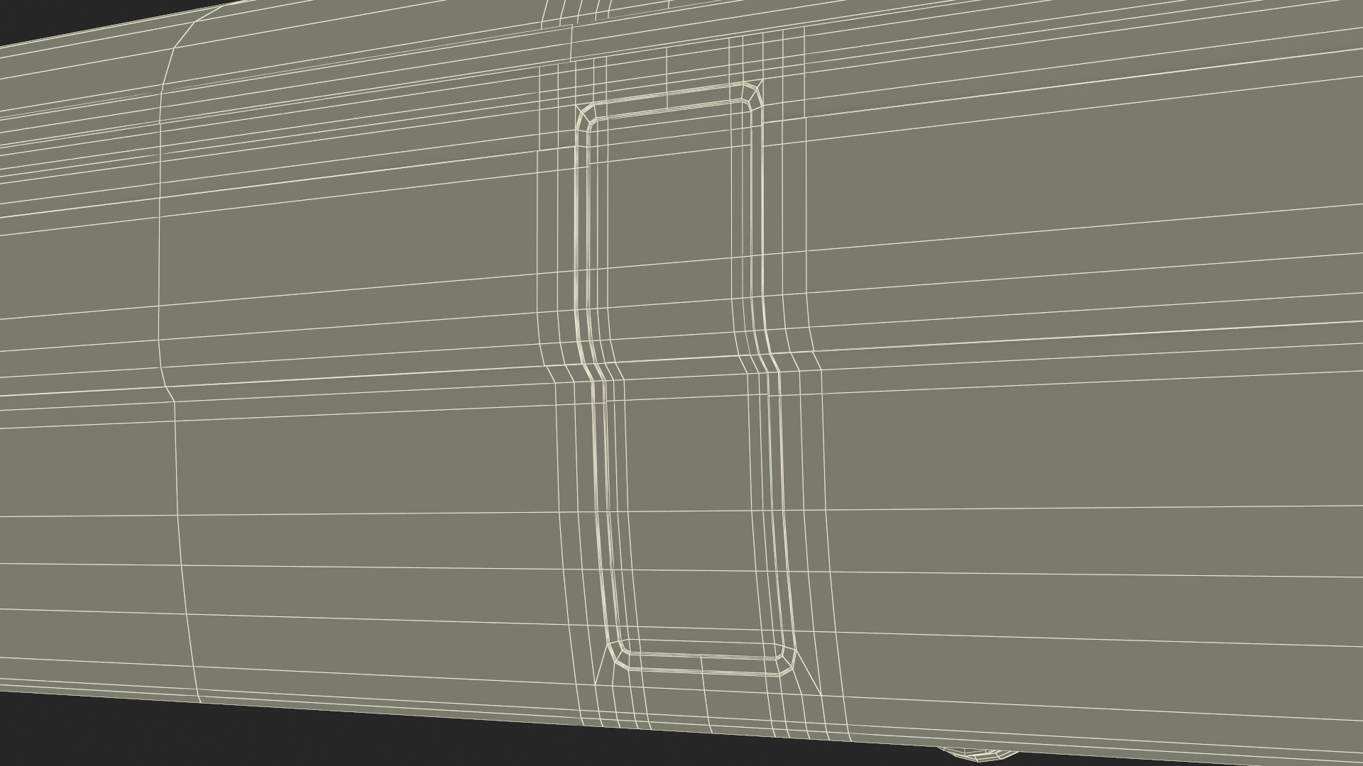 Futuristic Passenger Wagon Black 3D