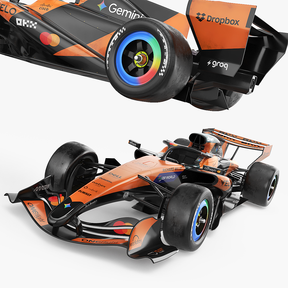 F1 McLaren MCL40 3D model preview