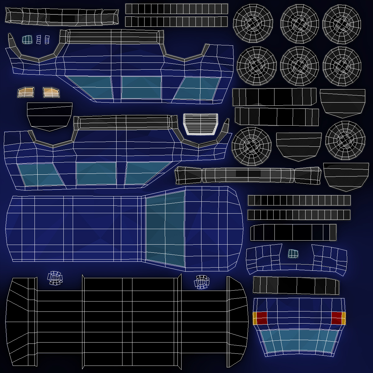 Low Poly Stylized Model SUV 3D