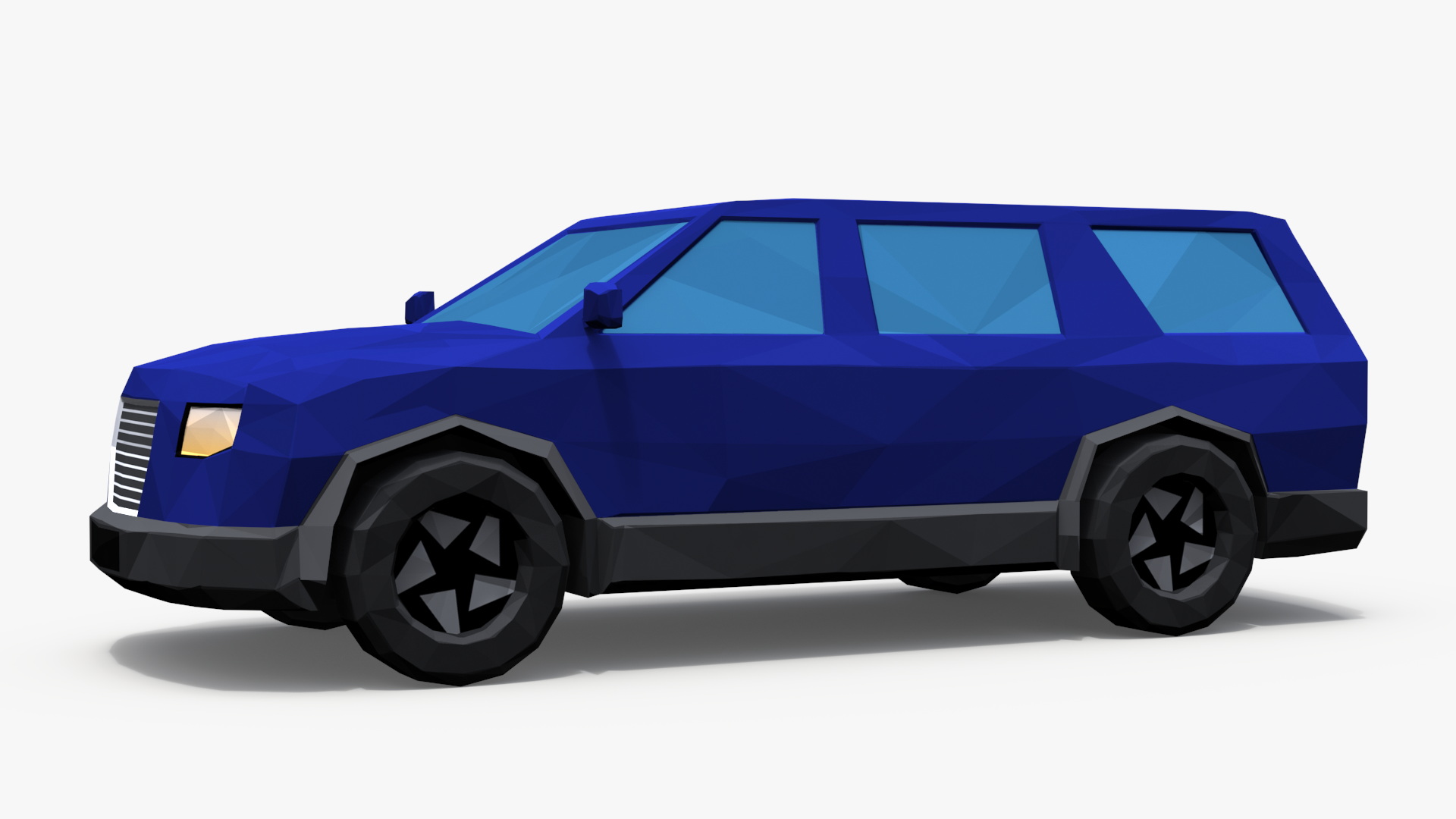 Low Poly Stylized Model SUV 3D