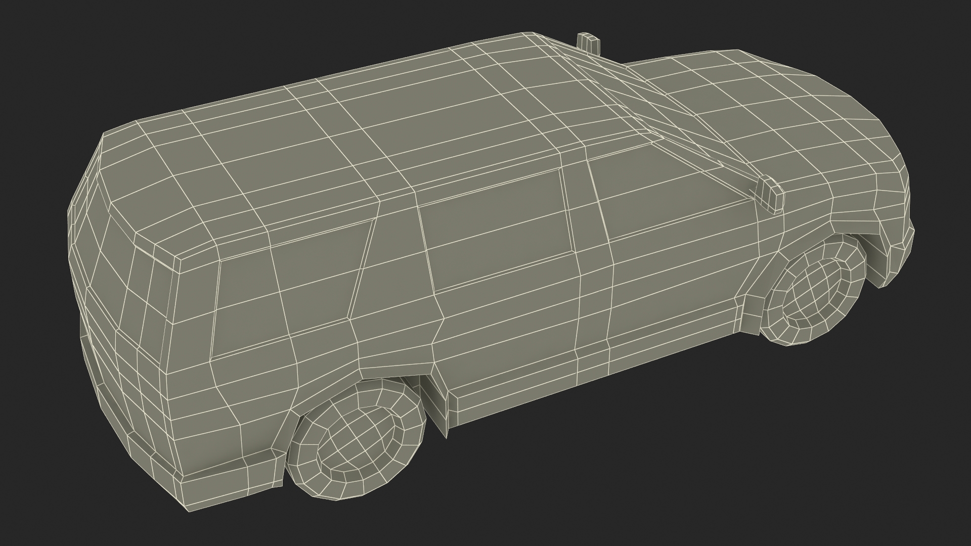 Low Poly Stylized Model SUV 3D