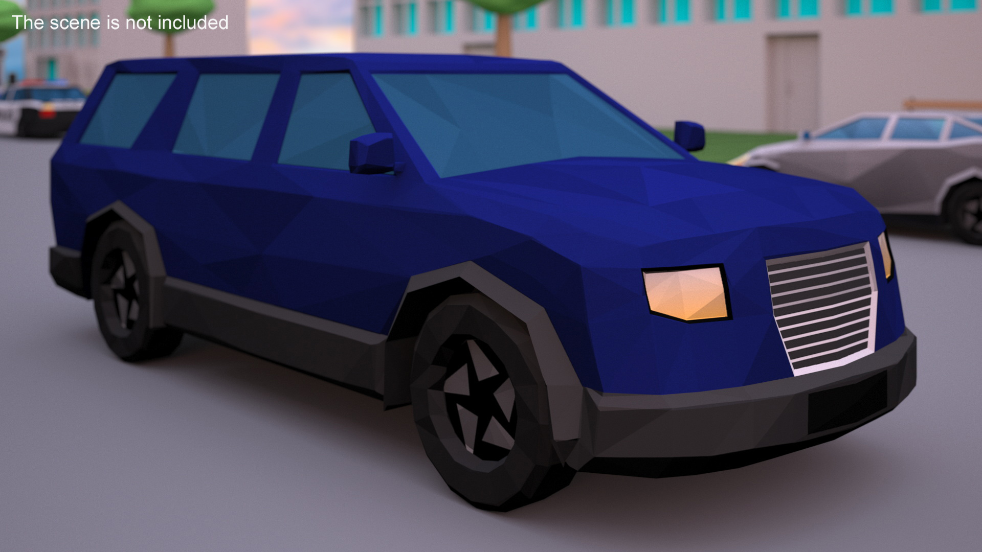 Low Poly Stylized Model SUV 3D