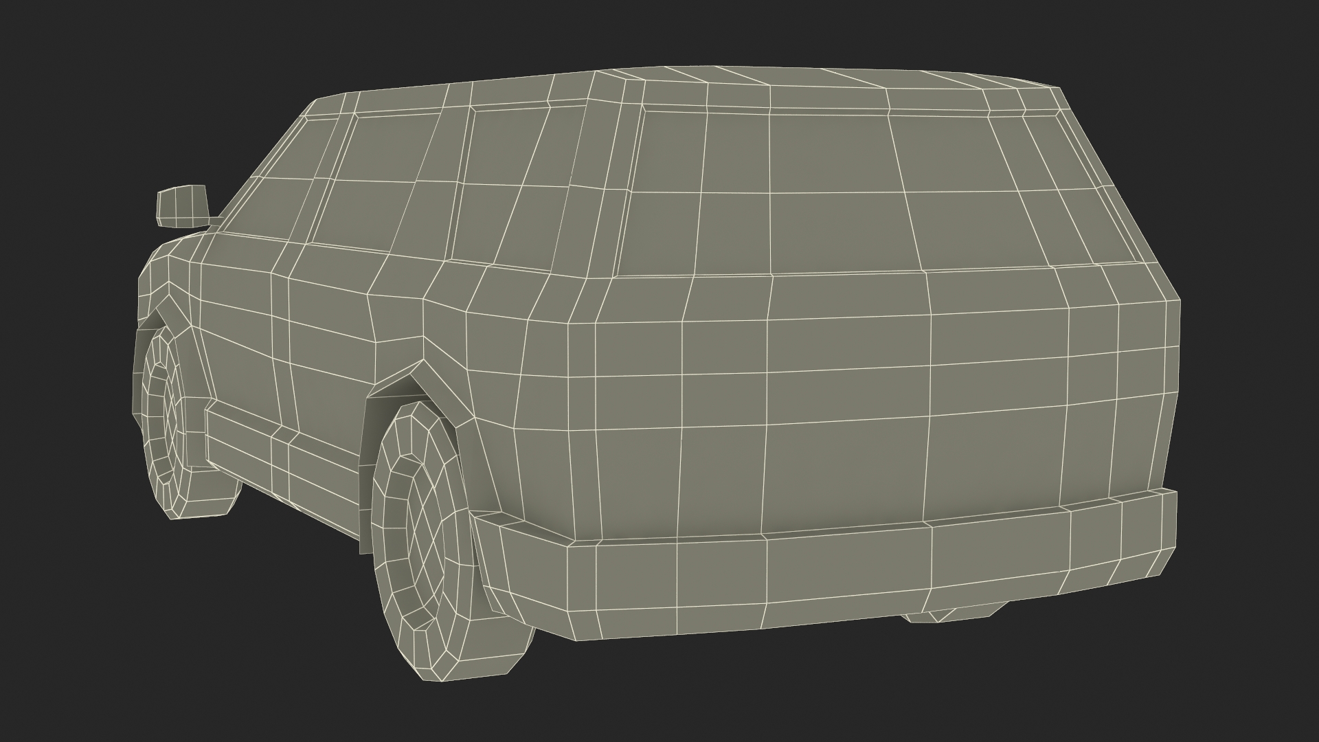 Low Poly Stylized Model SUV 3D