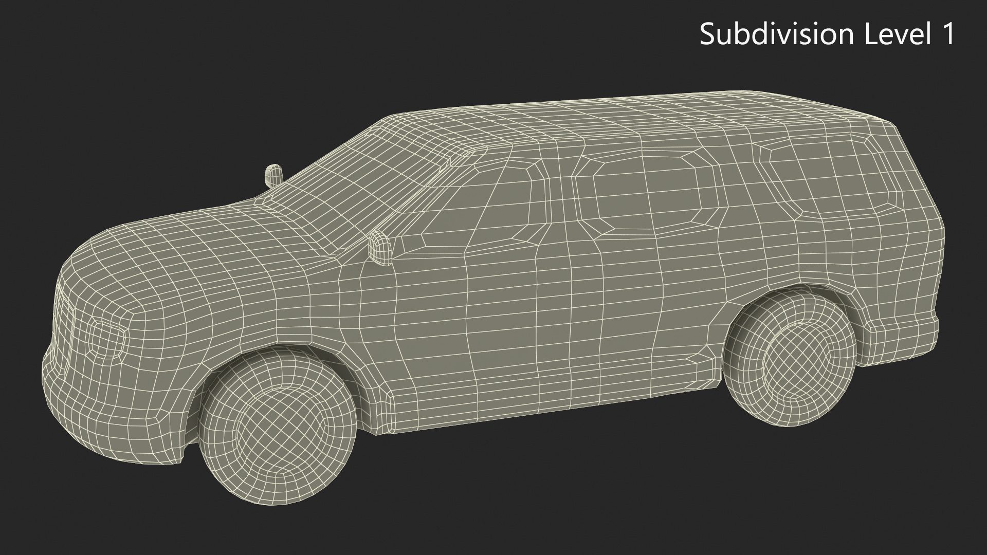 Low Poly Stylized Model SUV 3D