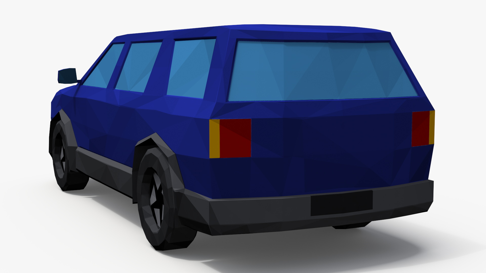 Low Poly Stylized Model SUV 3D