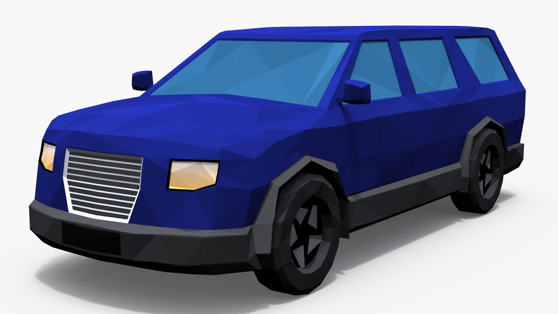 Low Poly Stylized Model SUV 3D