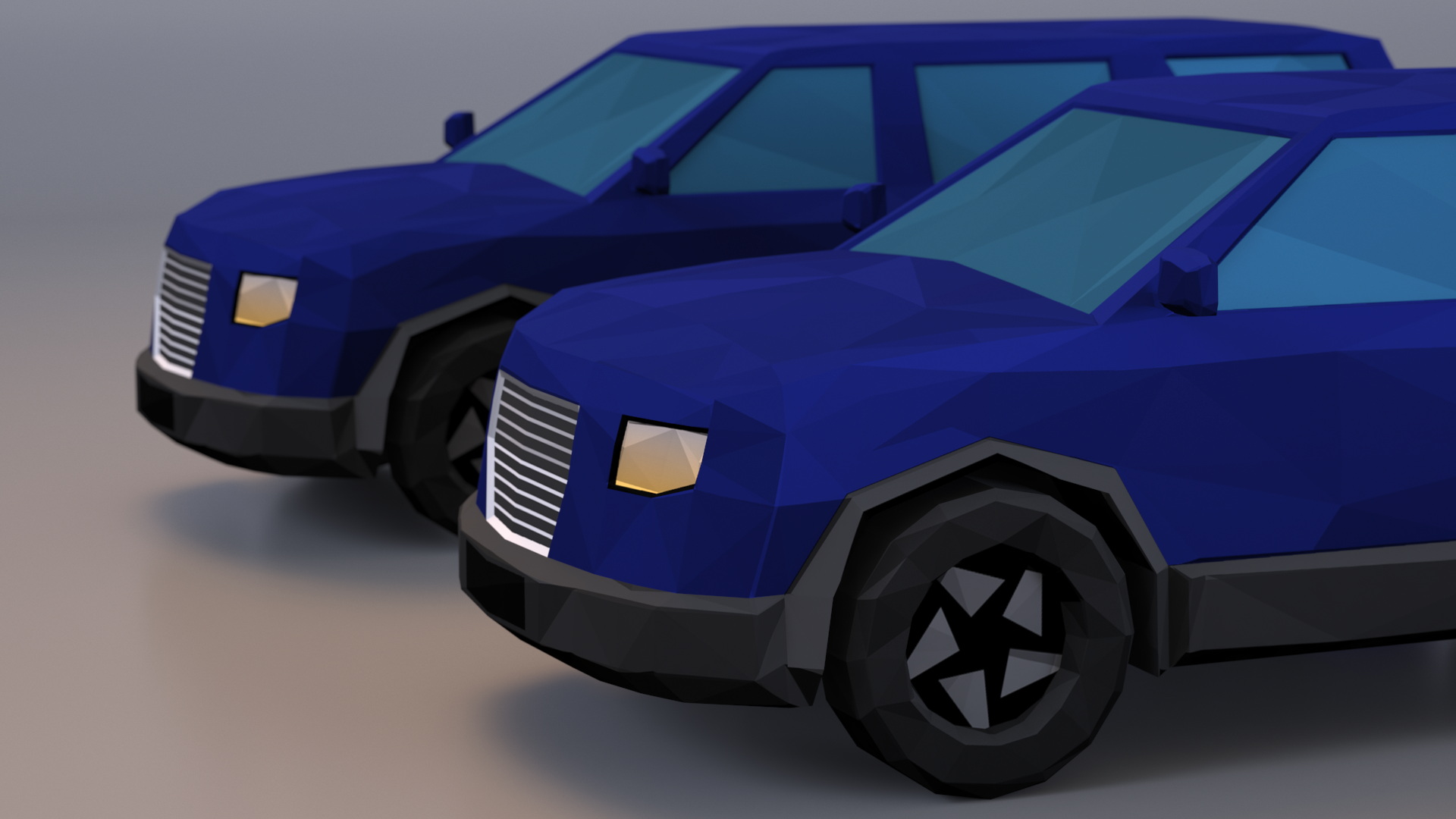 Low Poly Stylized Model SUV 3D
