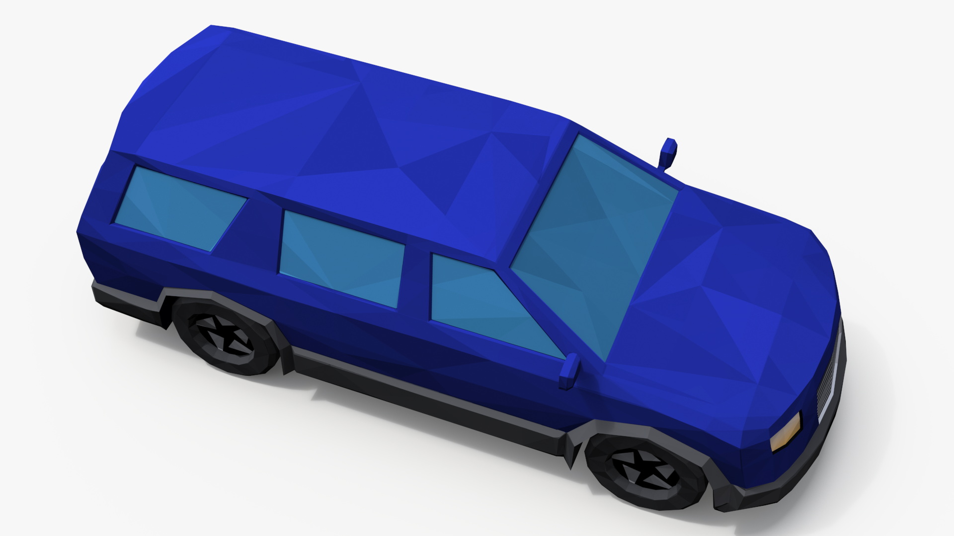 Low Poly Stylized Model SUV 3D