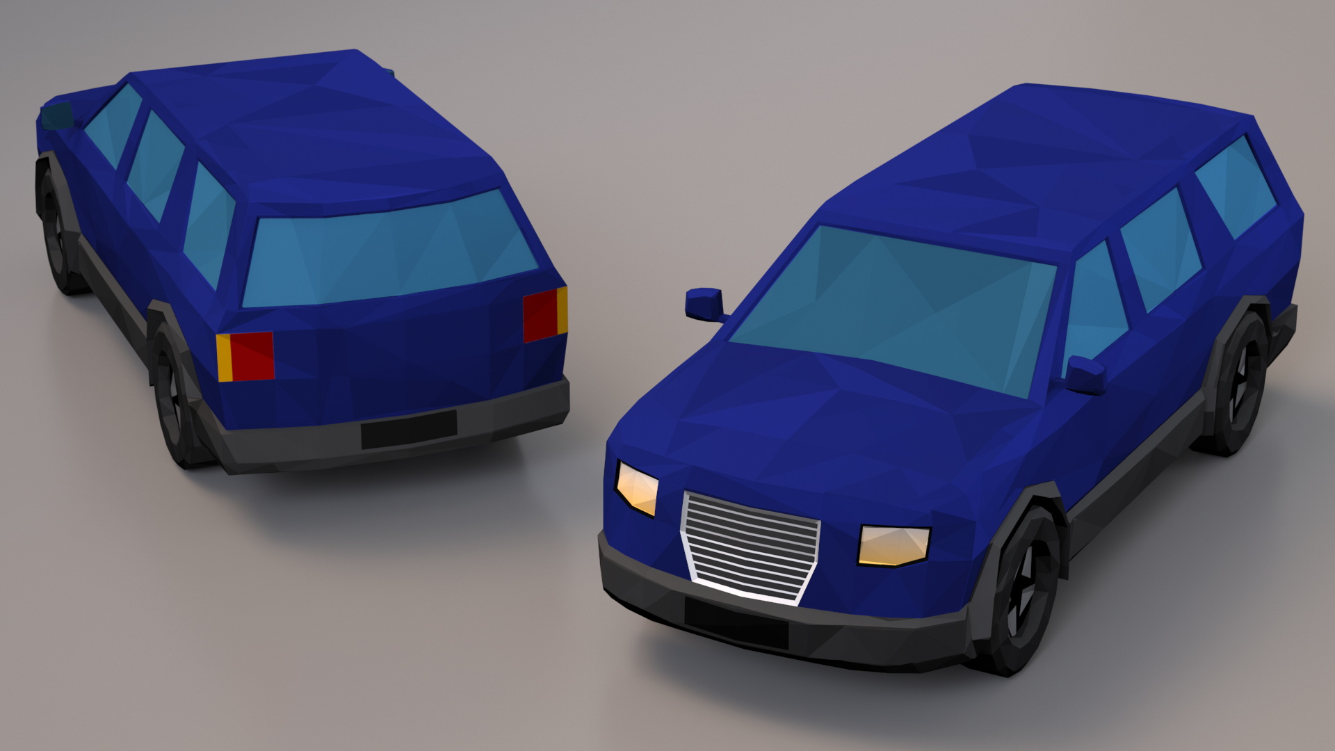 Low Poly Stylized Model SUV 3D