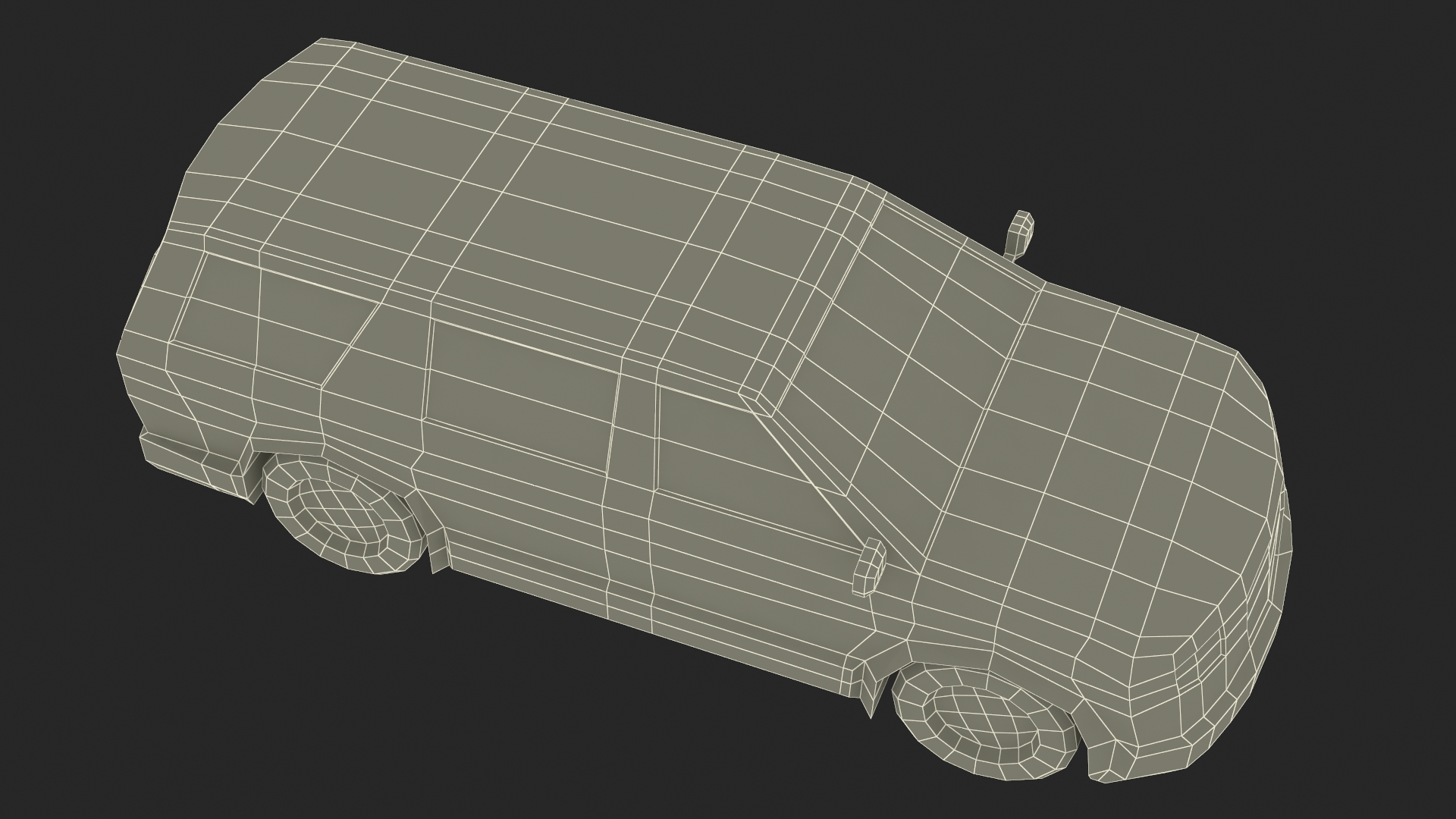 Low Poly Stylized Model SUV 3D