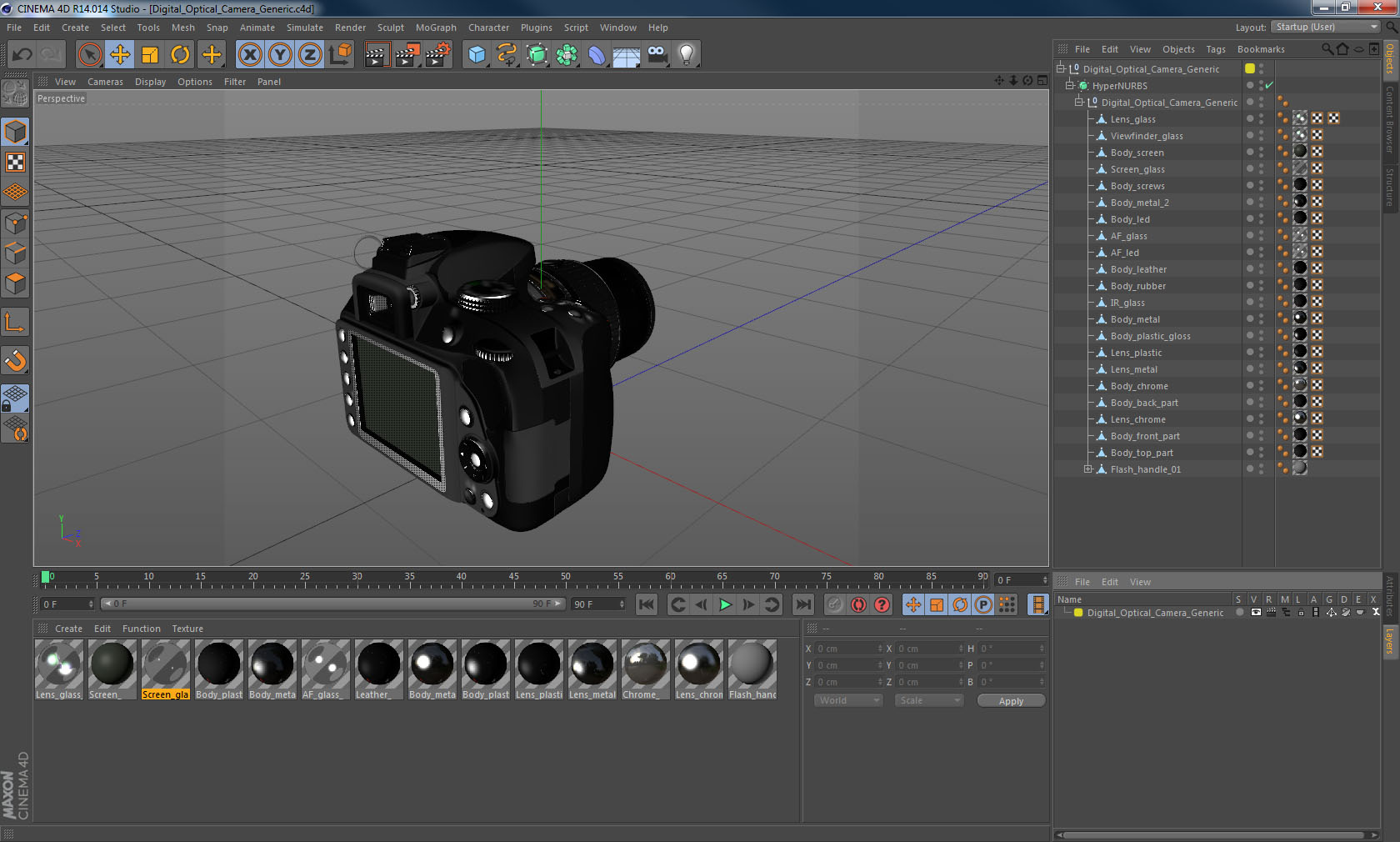 3D model Digital Optical Camera Generic