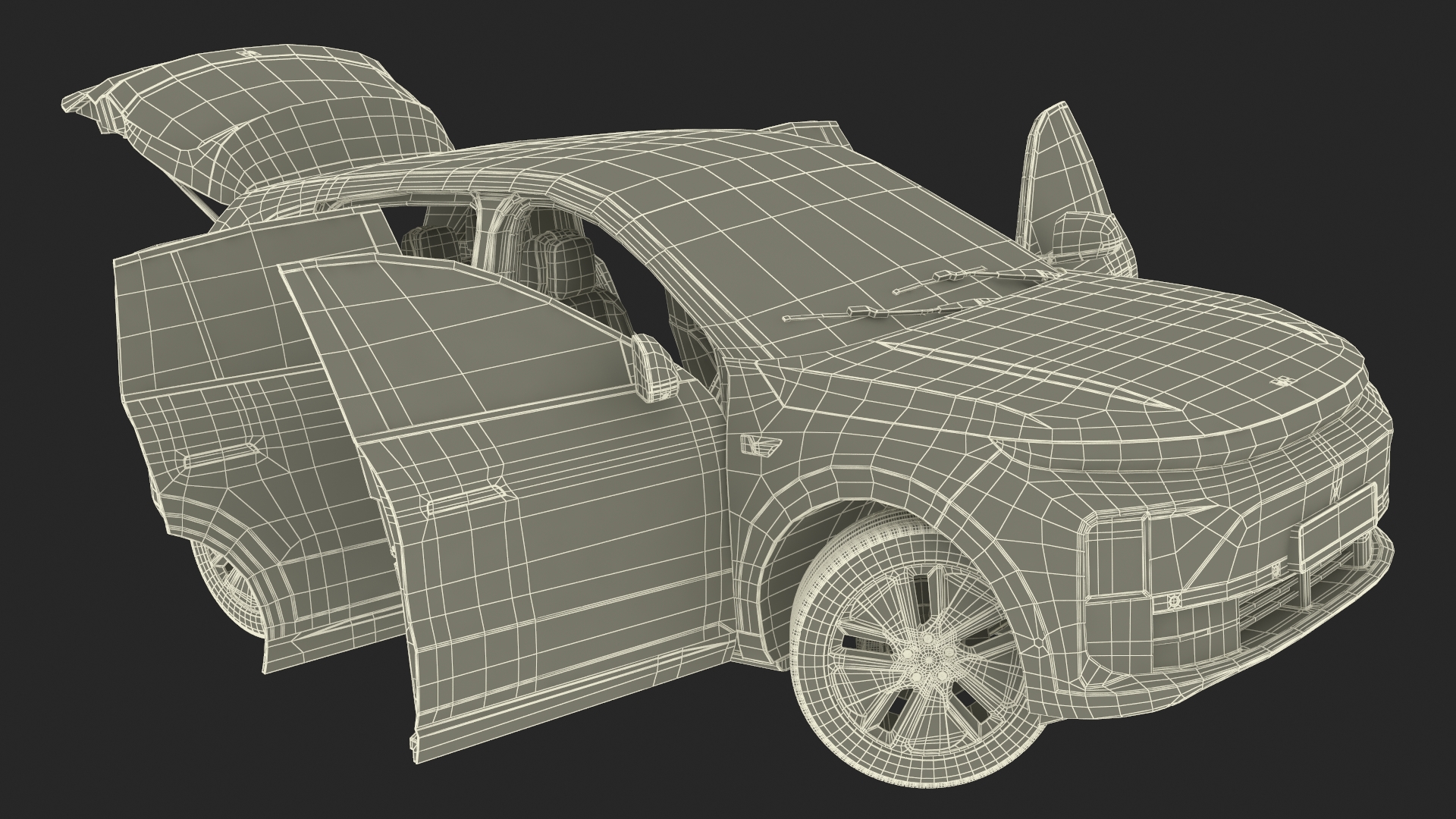 3D LiXiang L6 Pearl White Rigged for Maya model