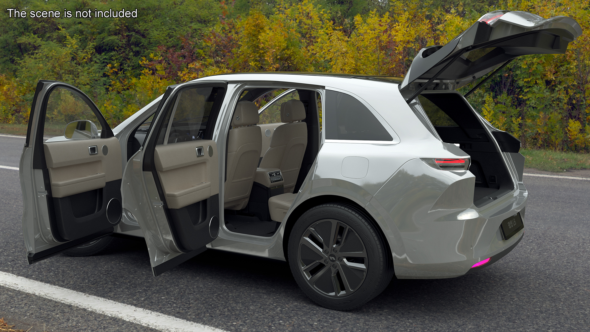 3D LiXiang L6 Pearl White Rigged for Maya model