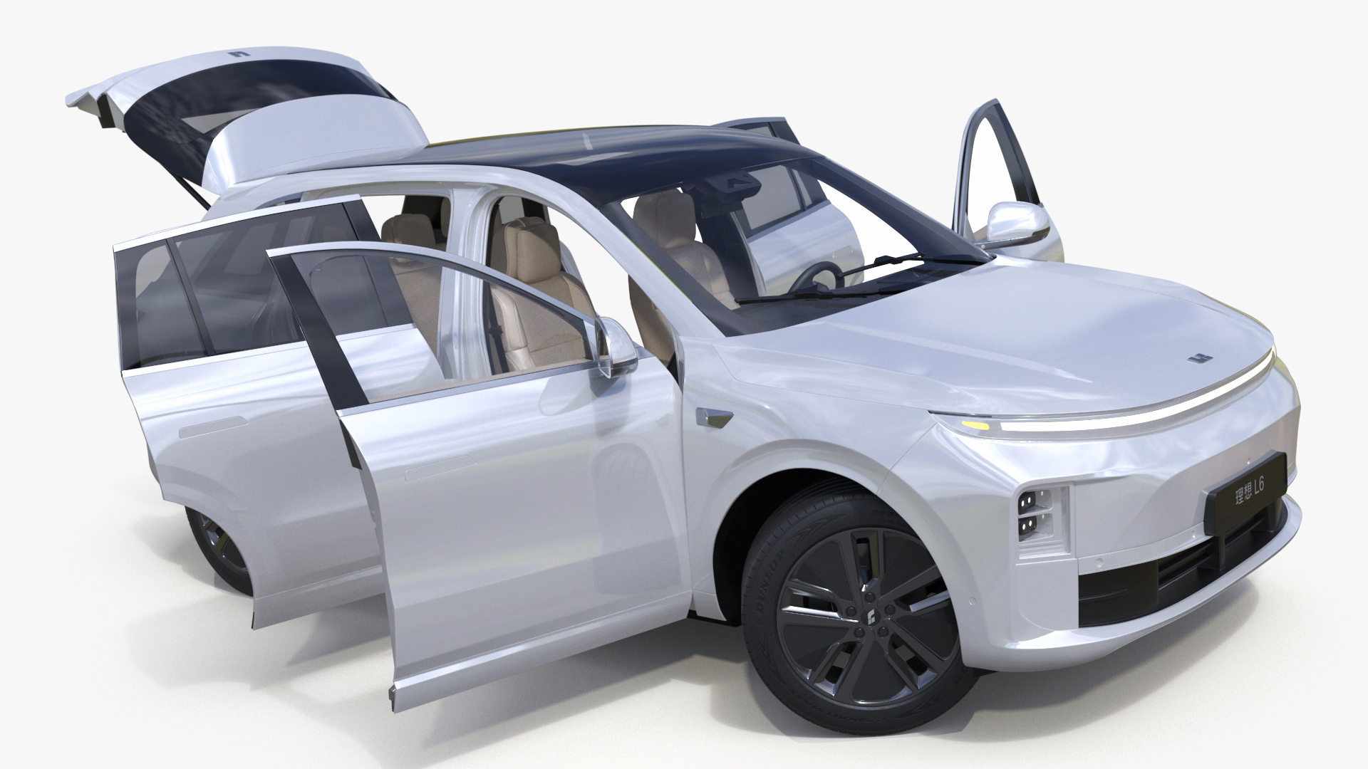 3D LiXiang L6 Pearl White Rigged for Maya model