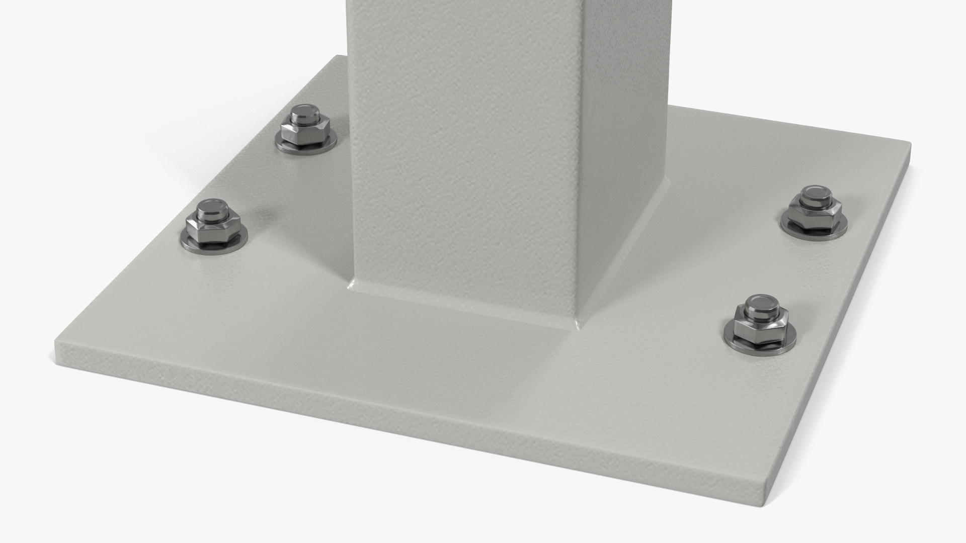Grey Eight Door Two Parcel Cluster Mailbox 3D