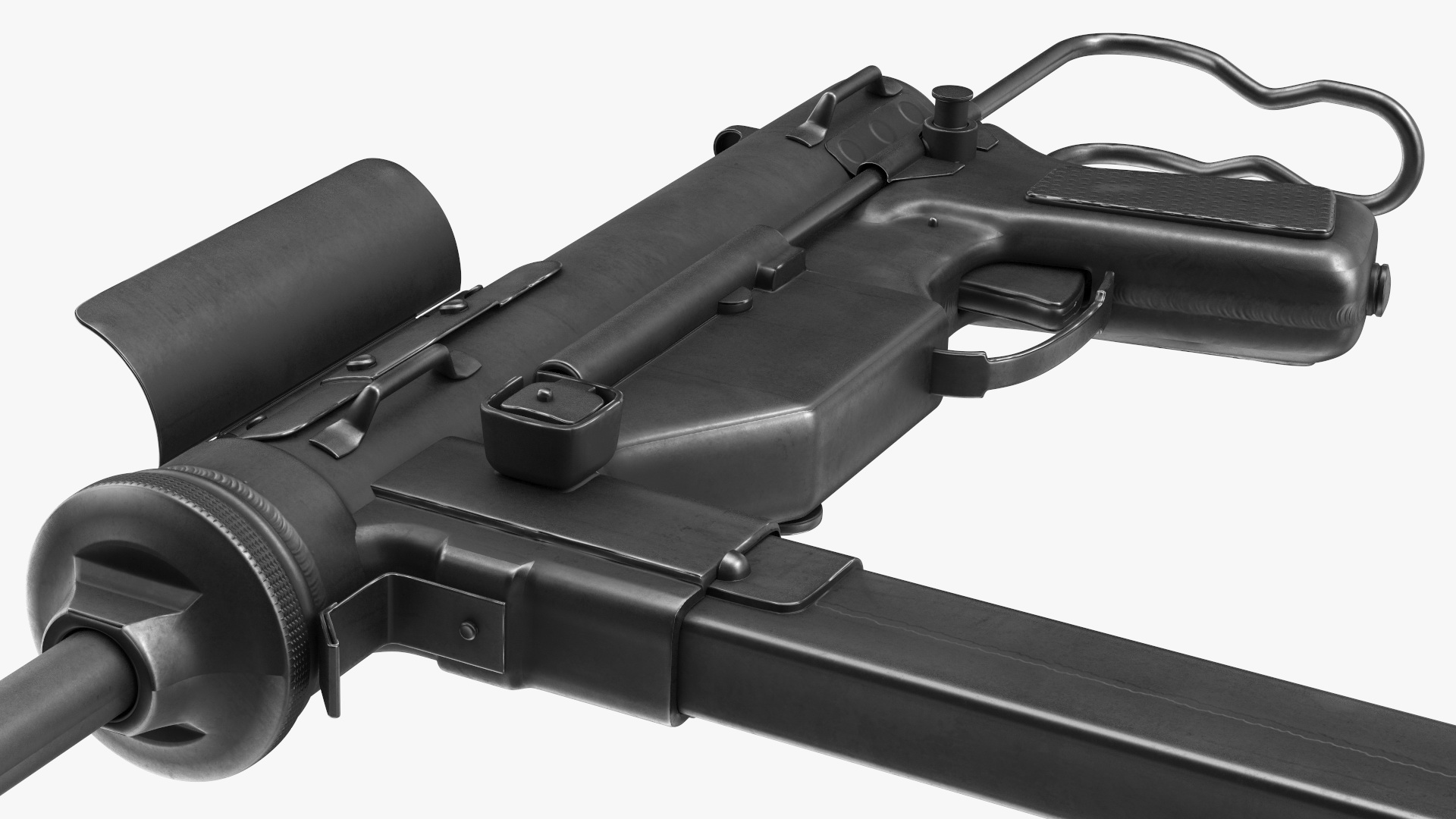 M3 Grease Gun Submachine Gun 45 Caliber 3D model