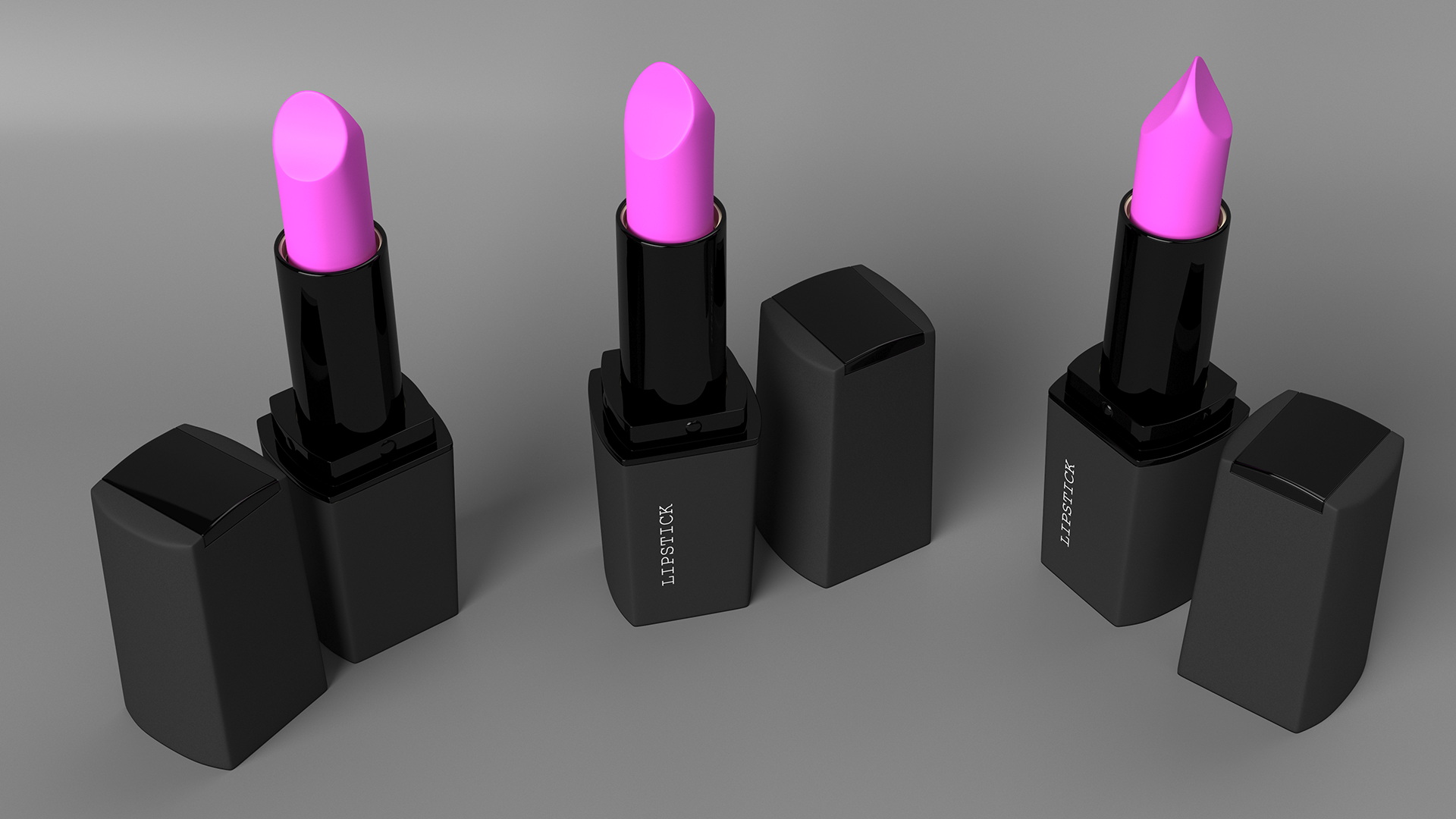 3D Ladies Square Lipstick Crimson Color