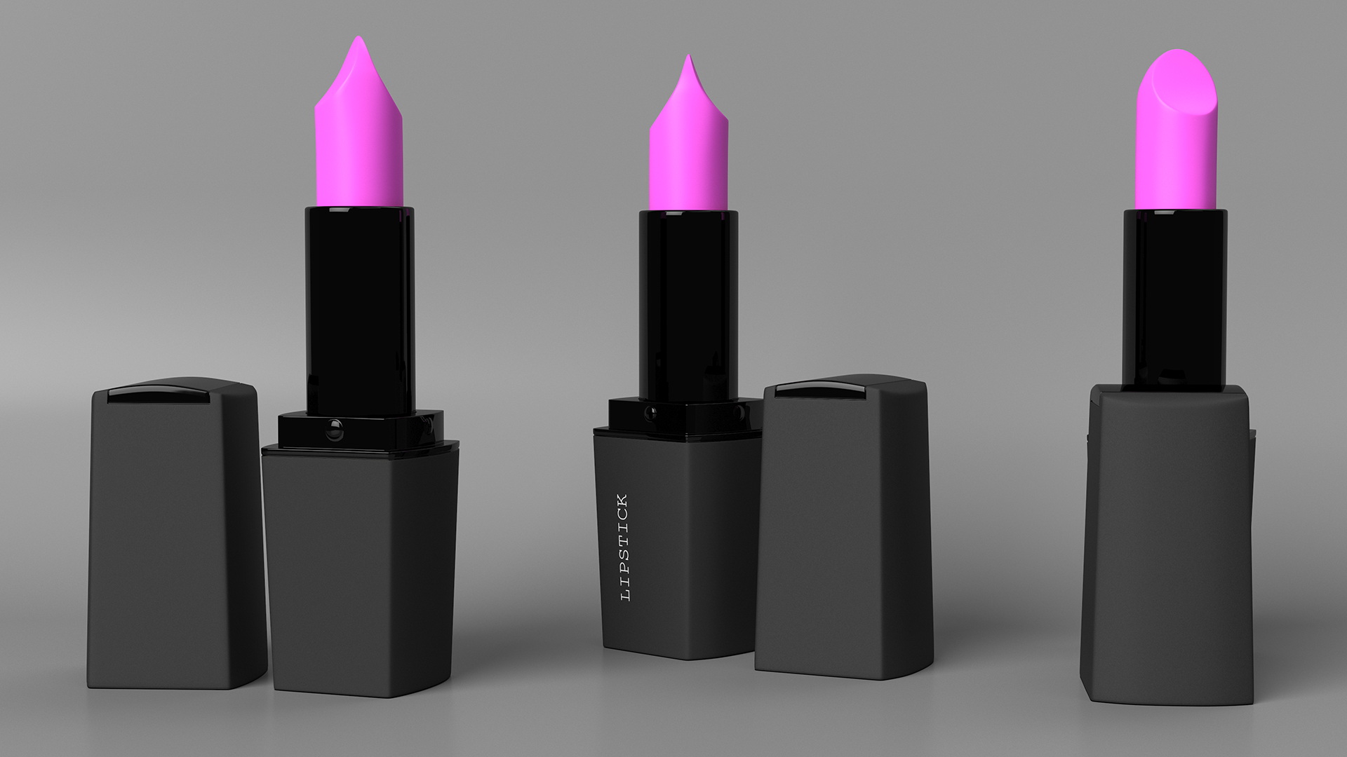 3D Ladies Square Lipstick Crimson Color