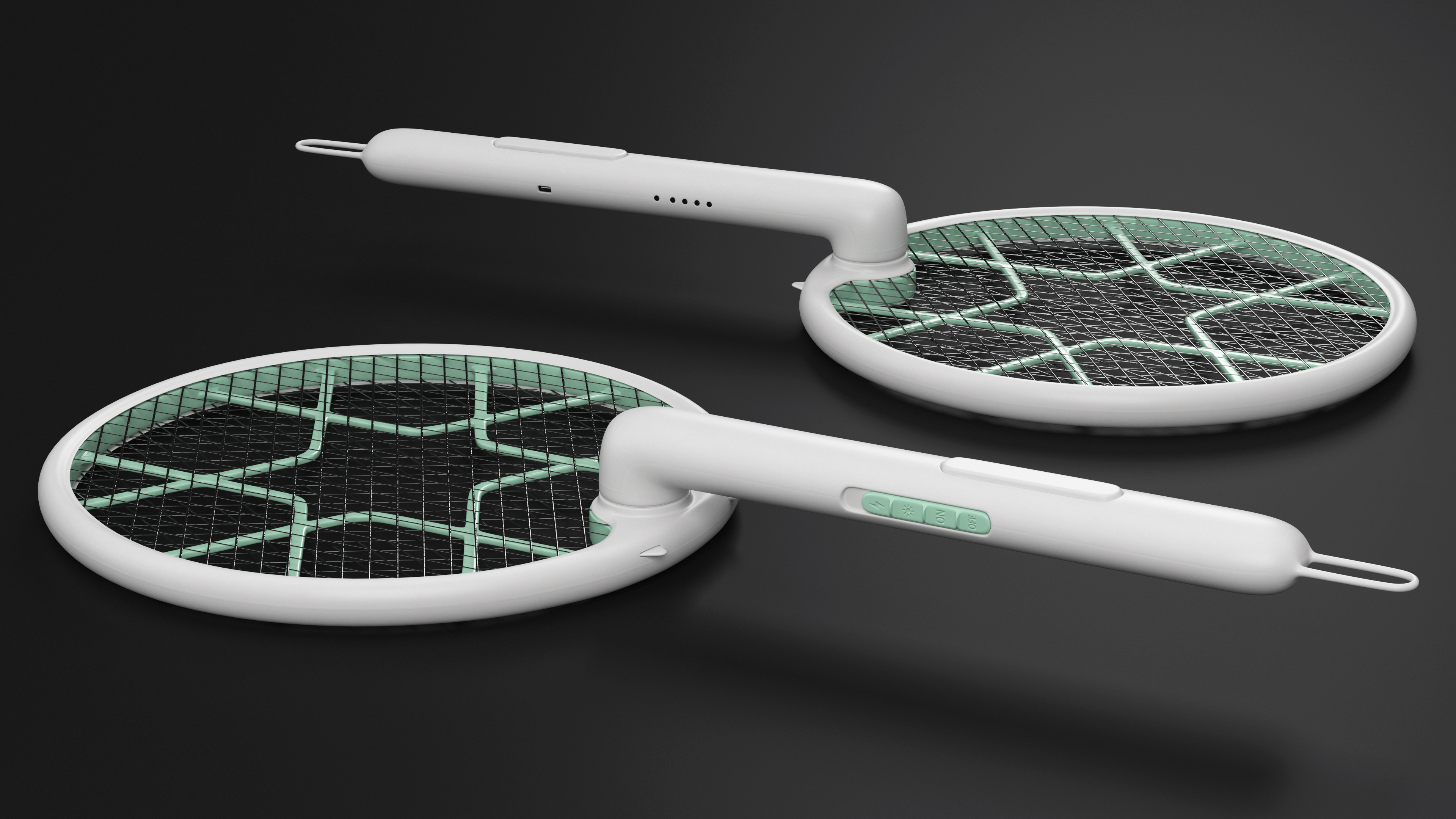 Foldable Electric Fly Swatter 3D model