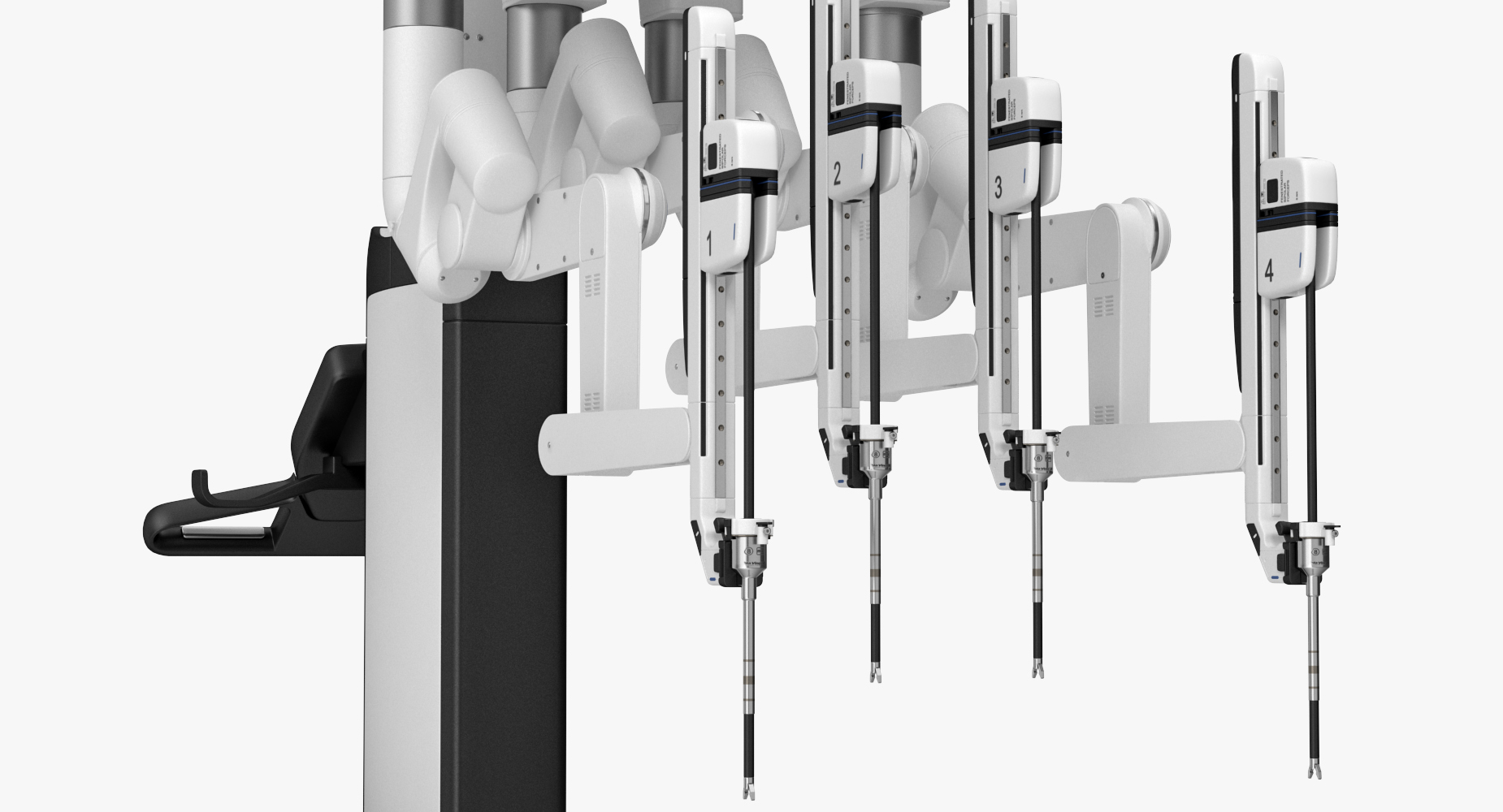 3D Full Da Vinci Surgical System Rigged
