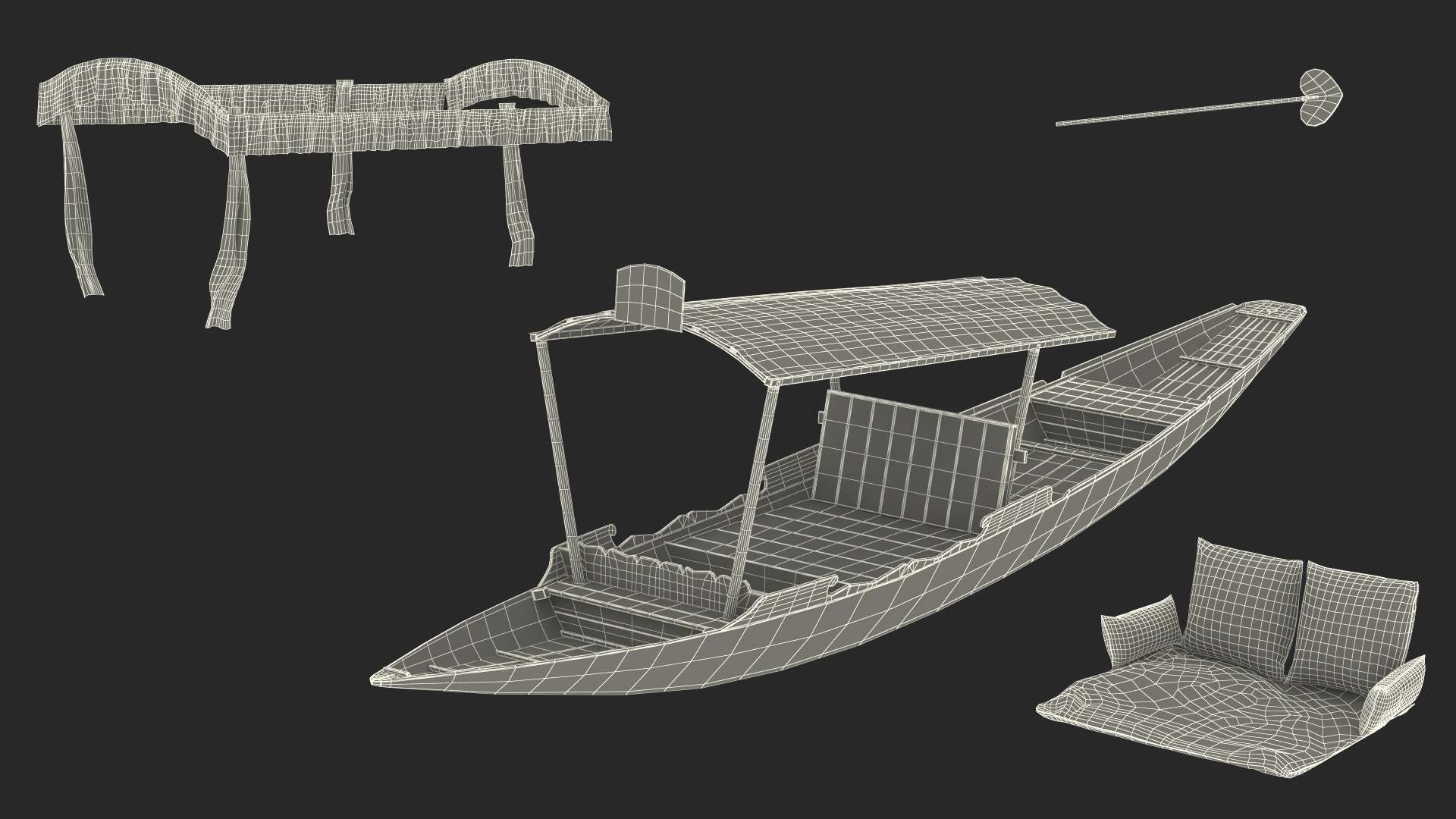Shikara White Old 3D