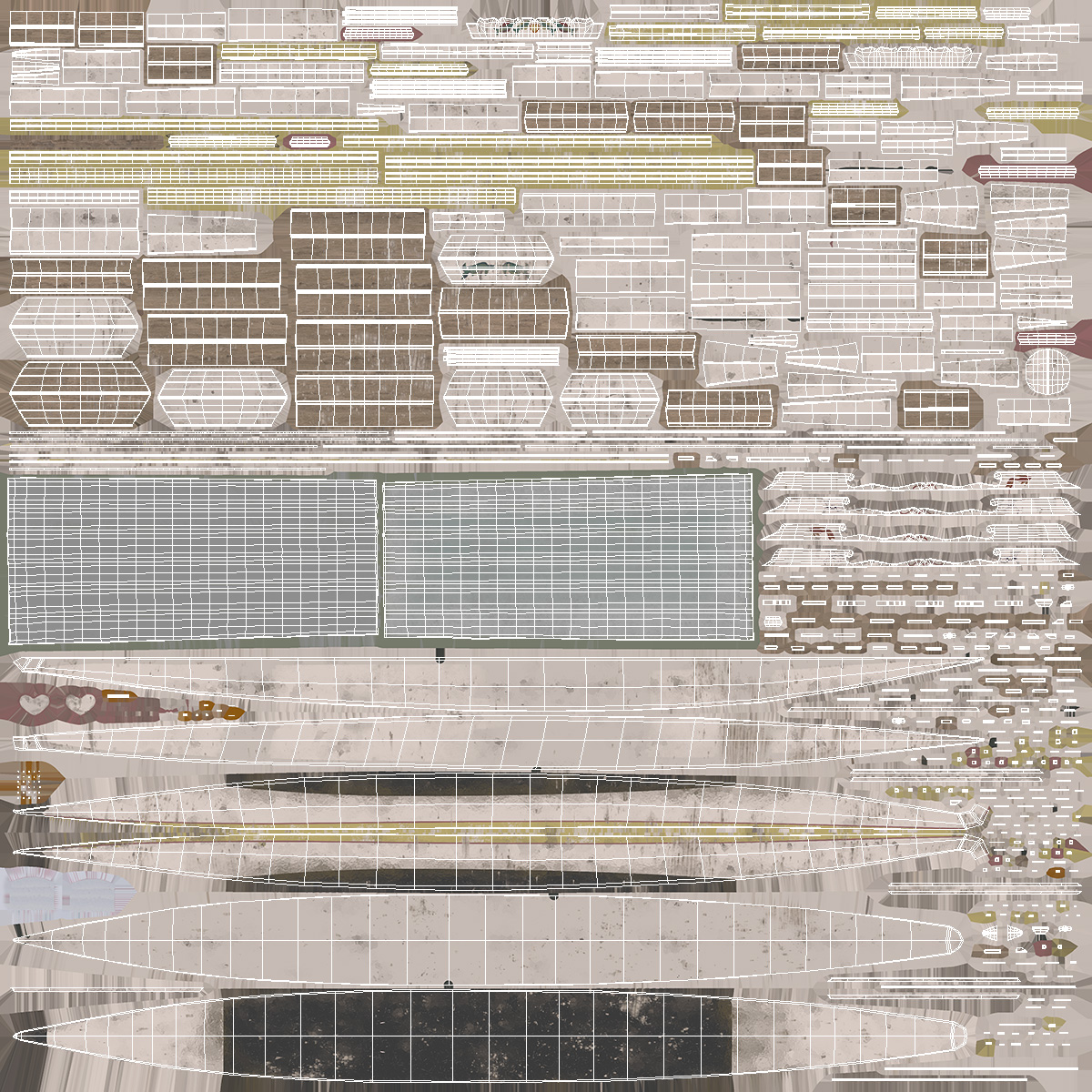 Shikara White Old 3D