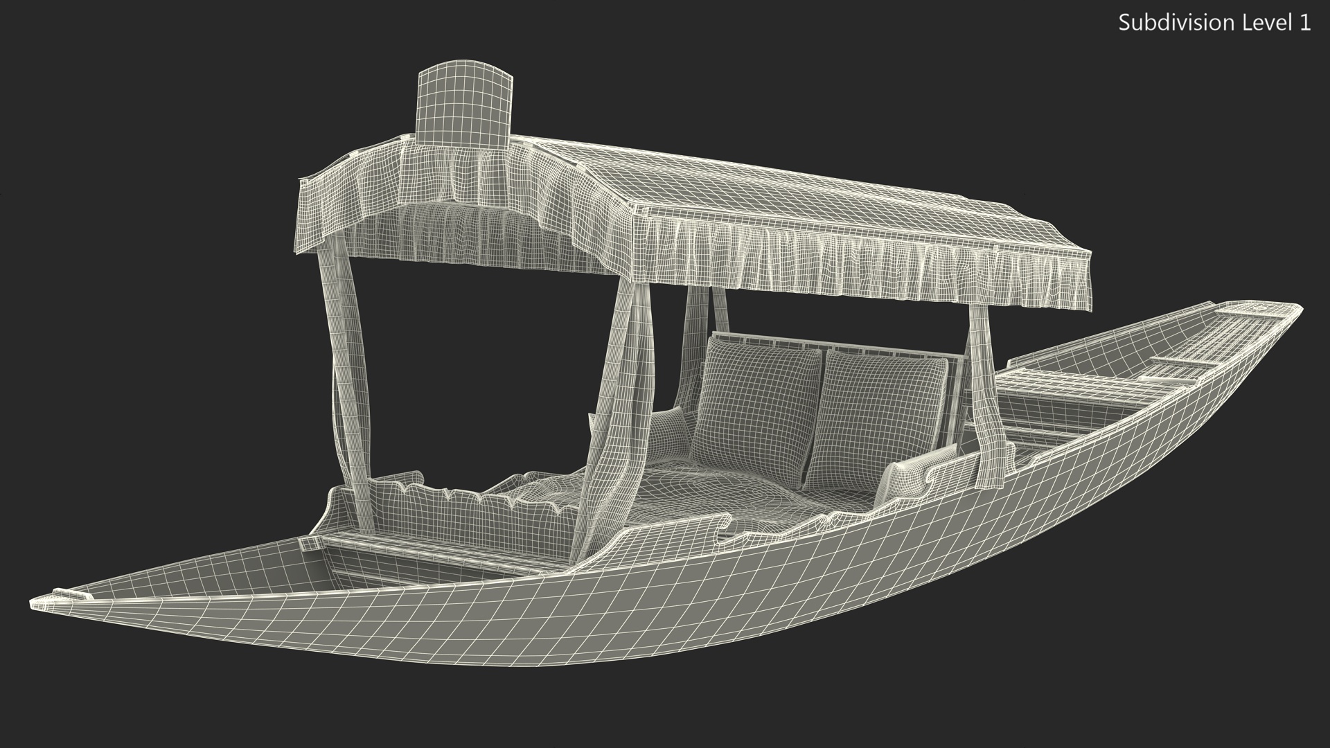Shikara White Old 3D