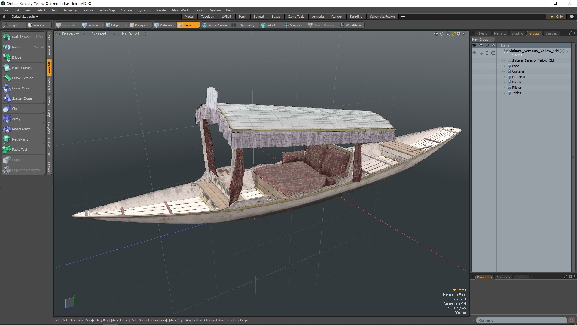 Shikara White Old 3D