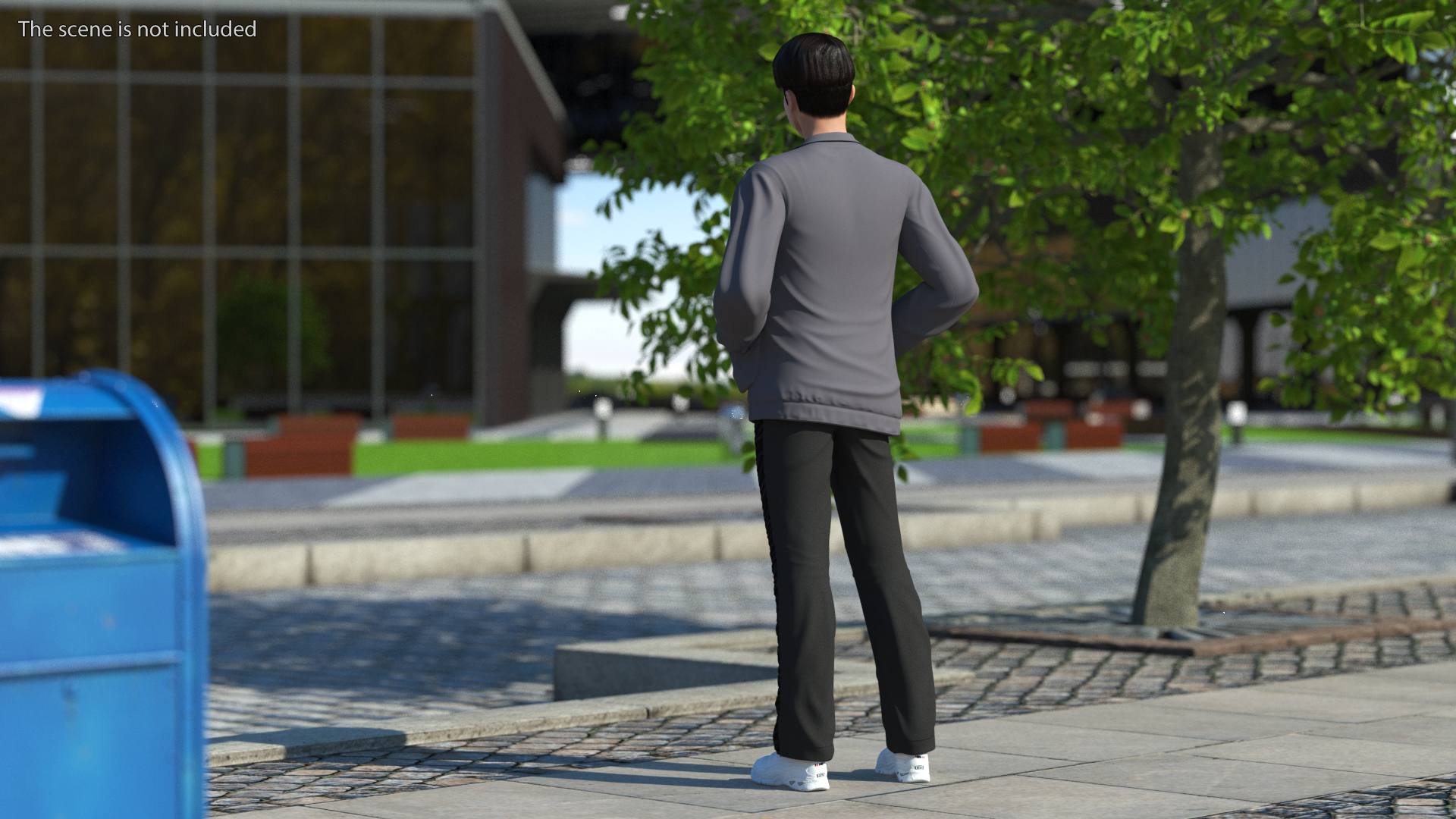 3D Chinese Man Rigged model