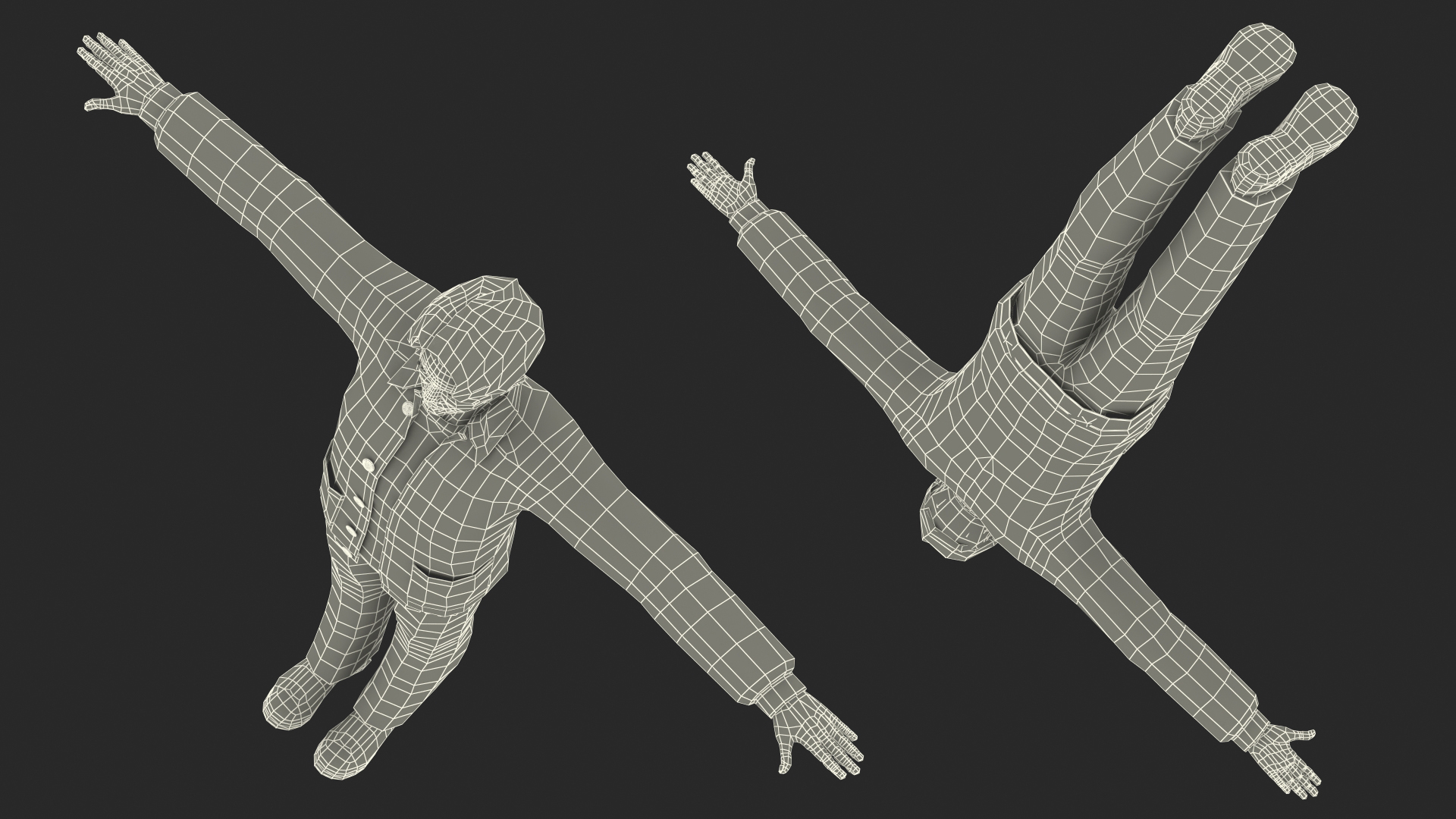3D Chinese Man Rigged model