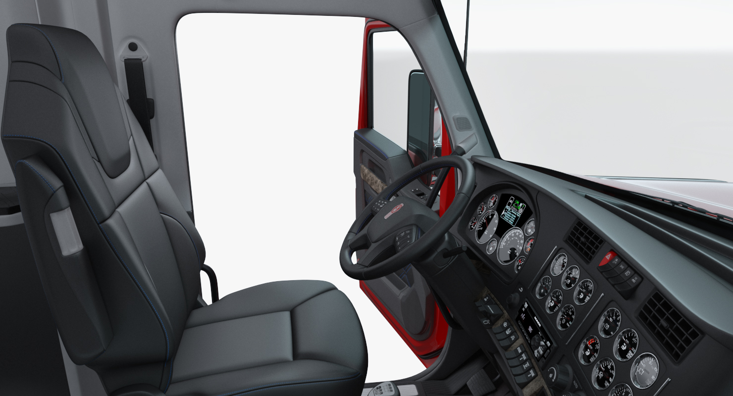 Truck Kenworth W990 with Semi Trailer 3D