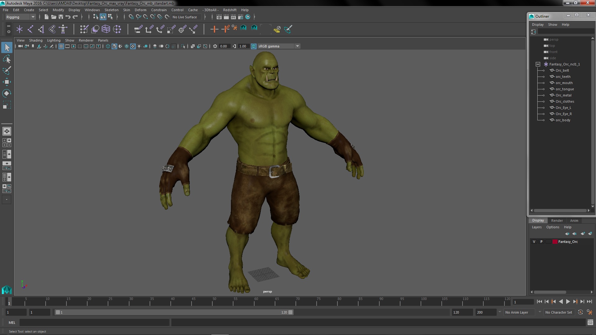 3D Fantasy Orc