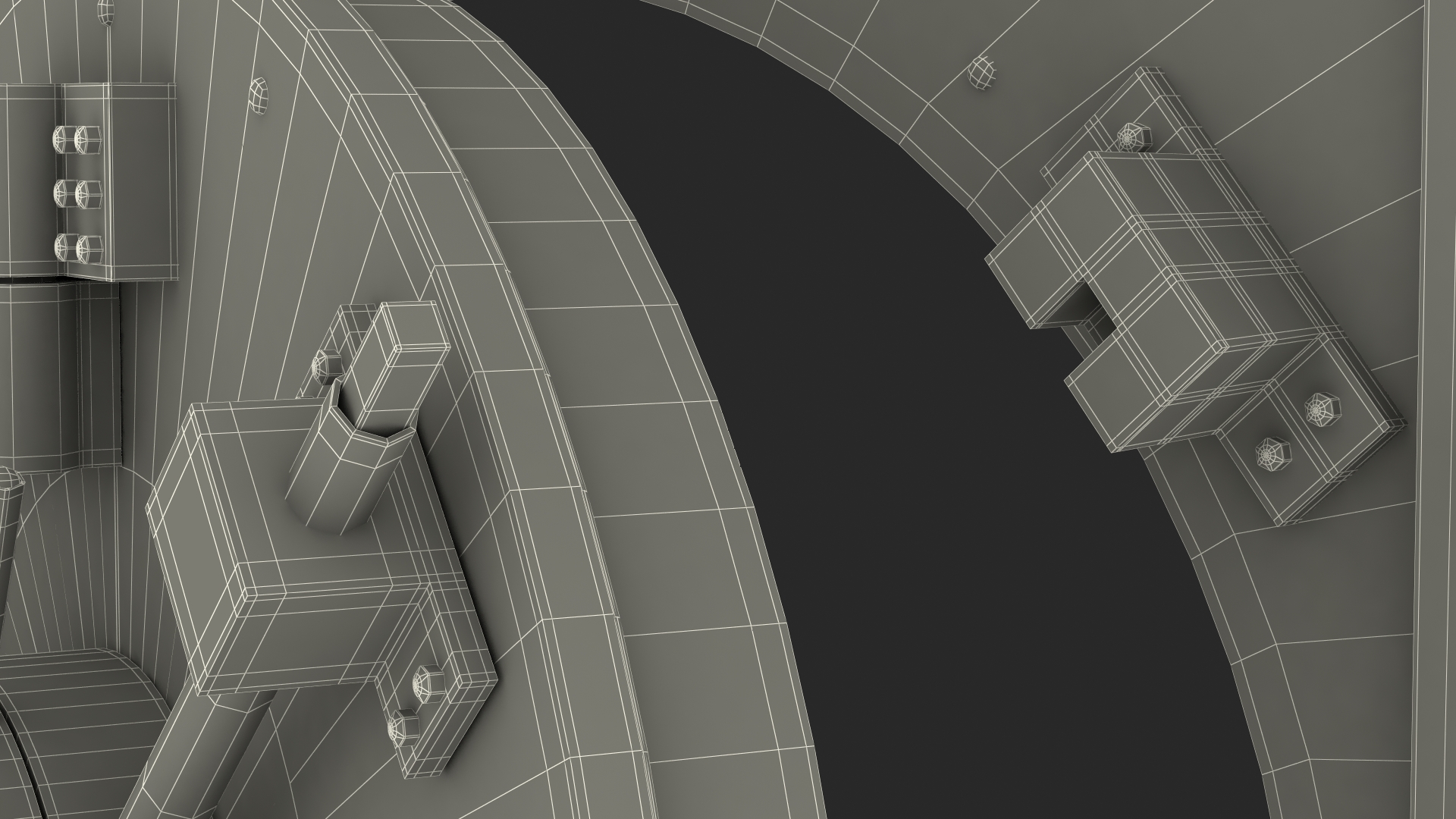 Antique Round Bank Vault Door 3D model