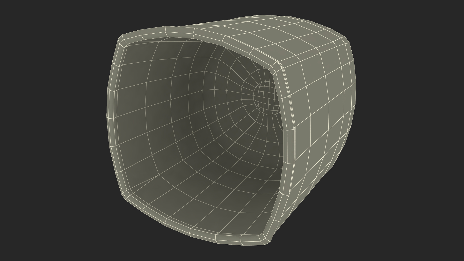 Square Base Drinking Glass Thick Bottom 3D model