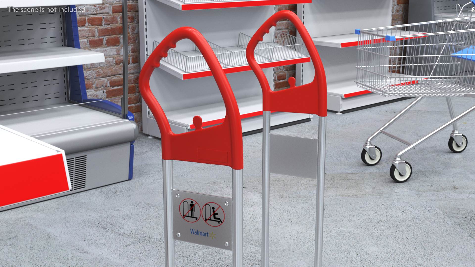 3D Cargo Flat Trolley model
