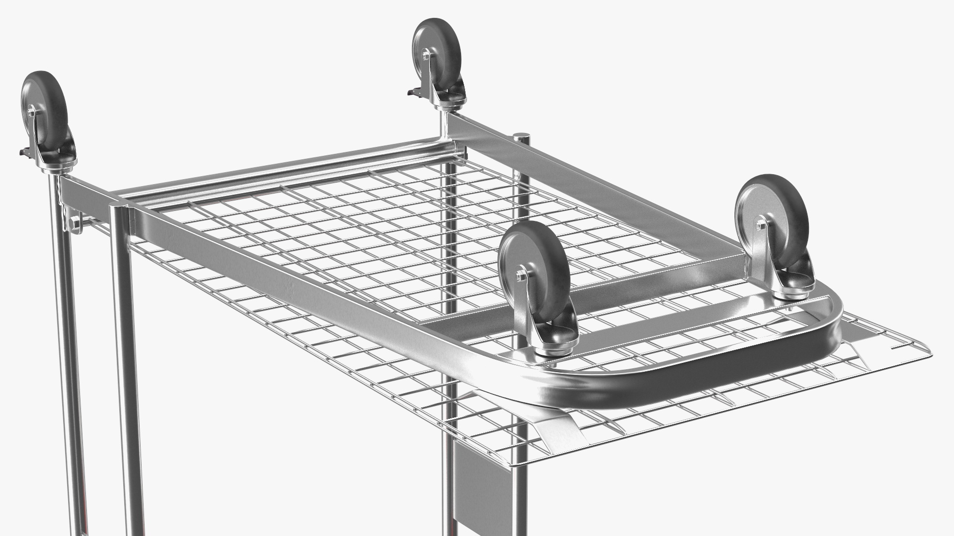 3D Cargo Flat Trolley model