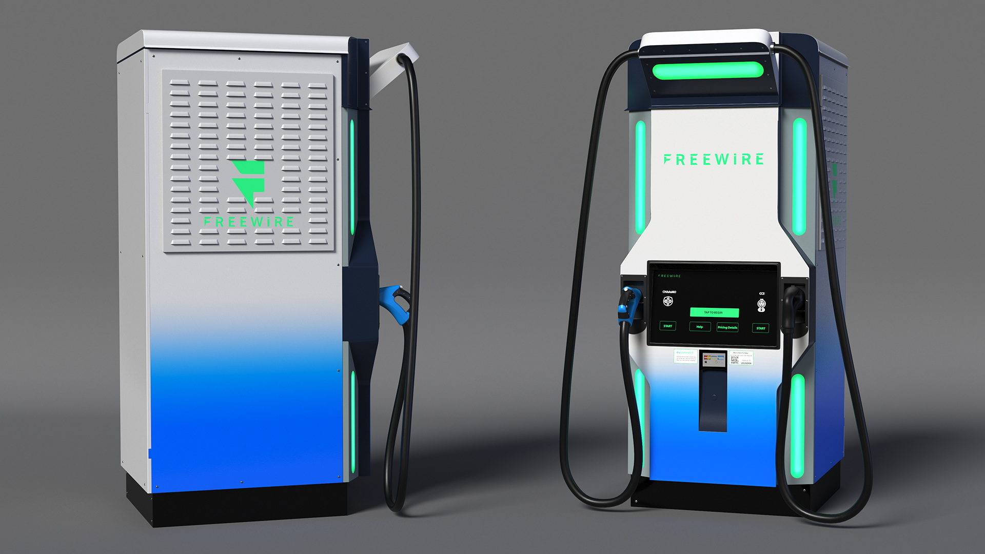 3D model Freewire Ultrafast EV Boost Charger 200 Blue Rigged for Maya