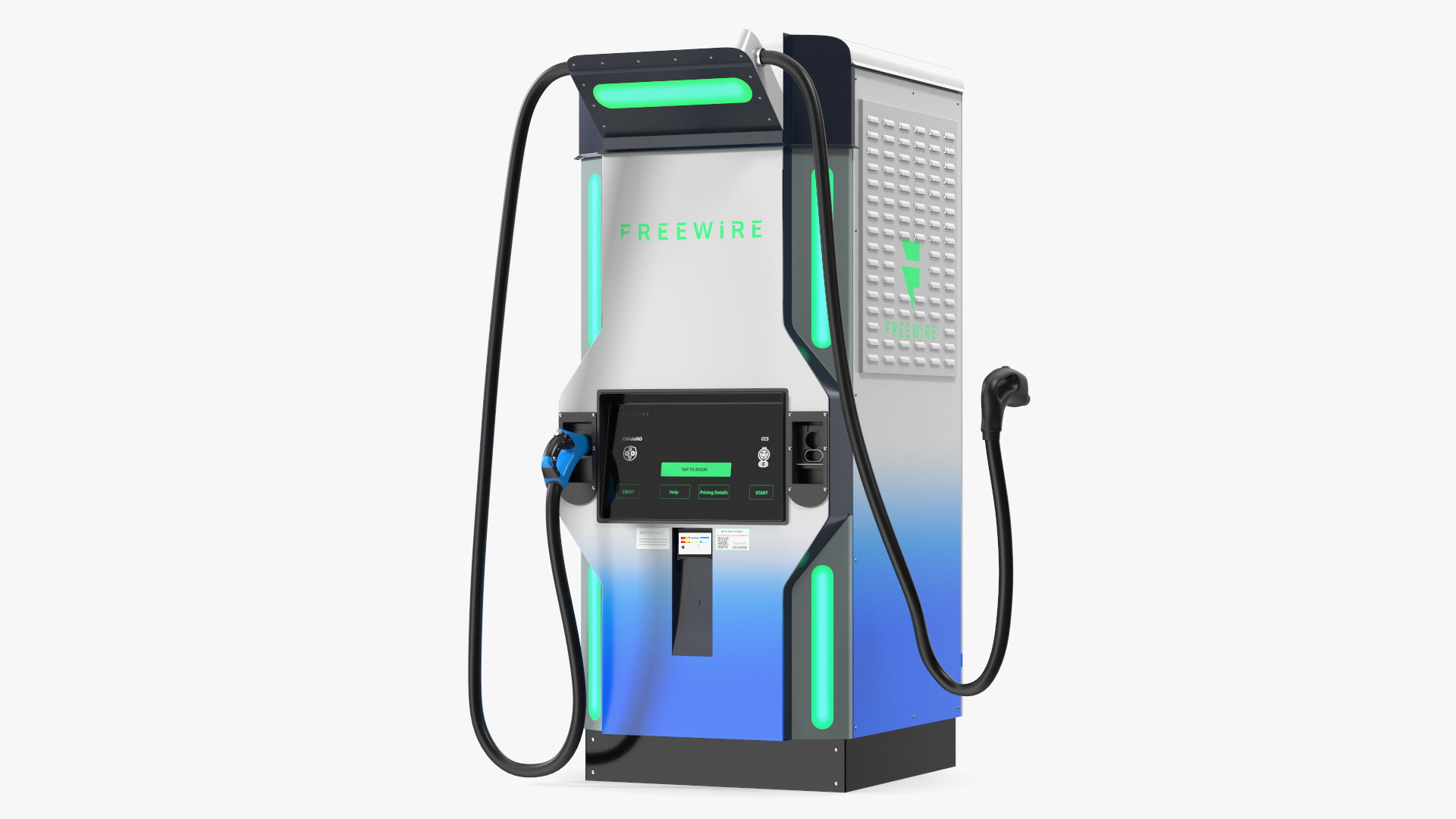 3D model Freewire Ultrafast EV Boost Charger 200 Blue Rigged for Maya