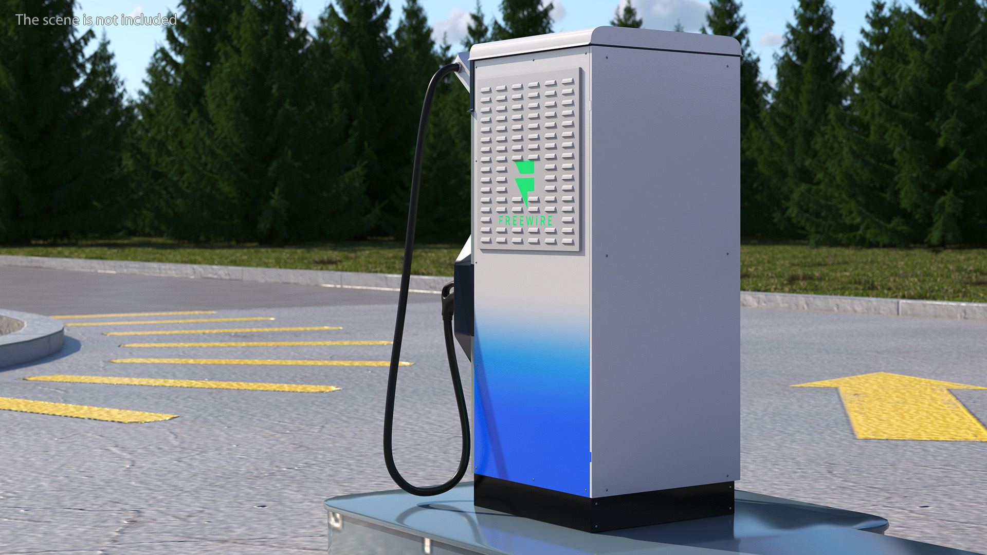 3D model Freewire Ultrafast EV Boost Charger 200 Blue Rigged for Maya