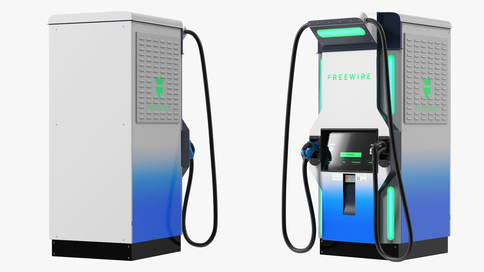 3D model Freewire Ultrafast EV Boost Charger 200 Blue Rigged for Maya