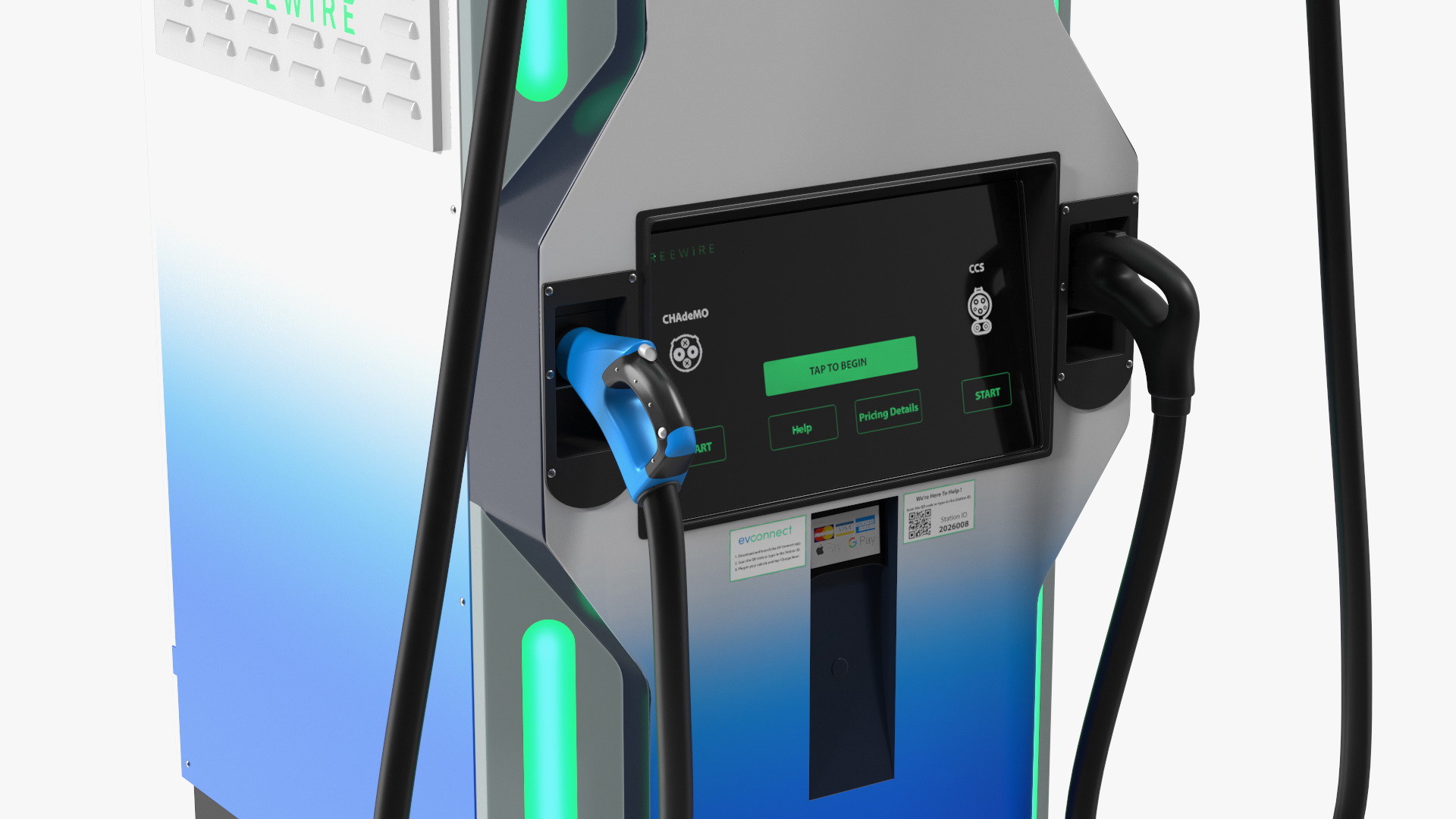 3D model Freewire Ultrafast EV Boost Charger 200 Blue Rigged for Maya
