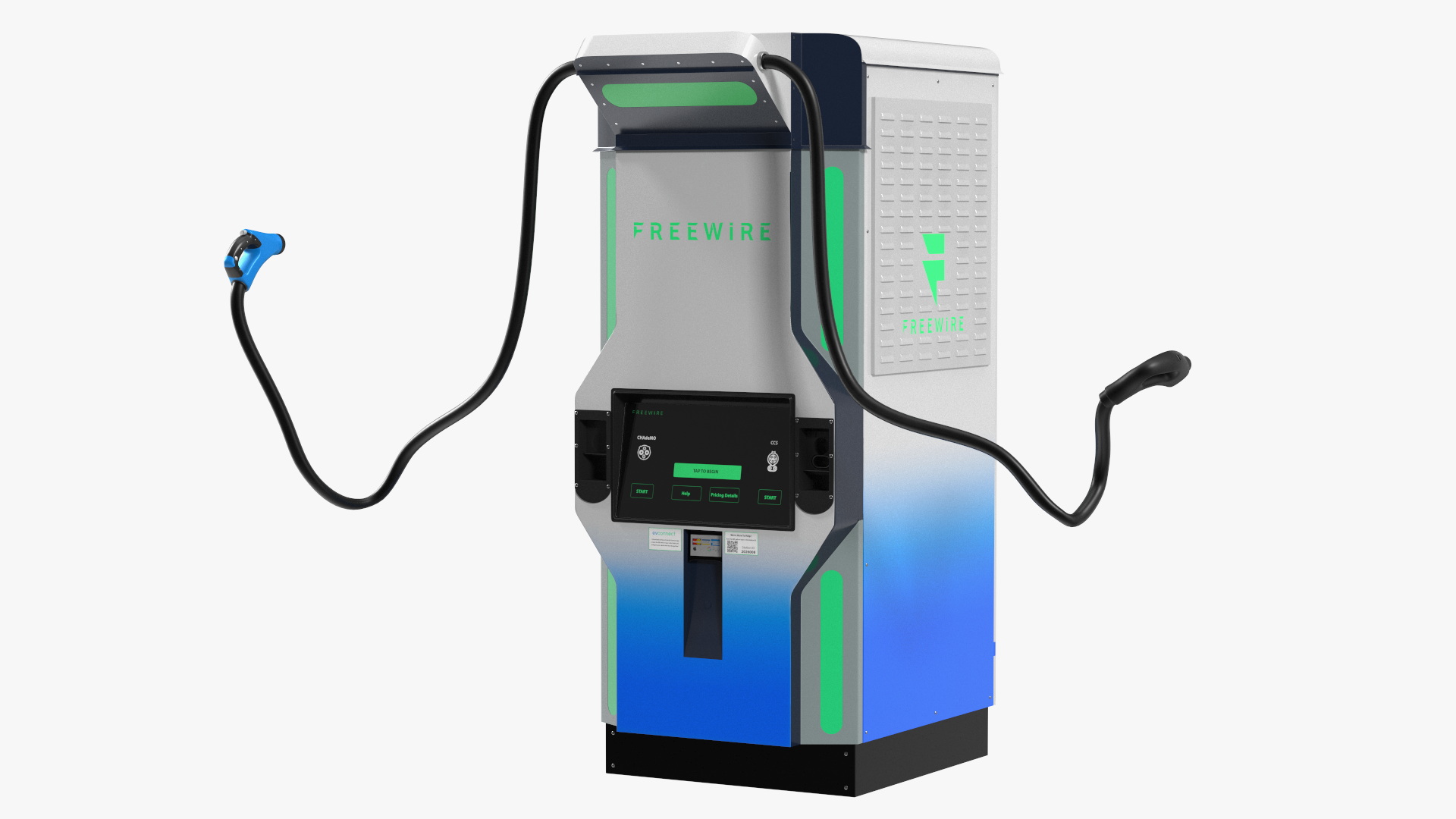3D model Freewire Ultrafast EV Boost Charger 200 Blue Rigged for Maya