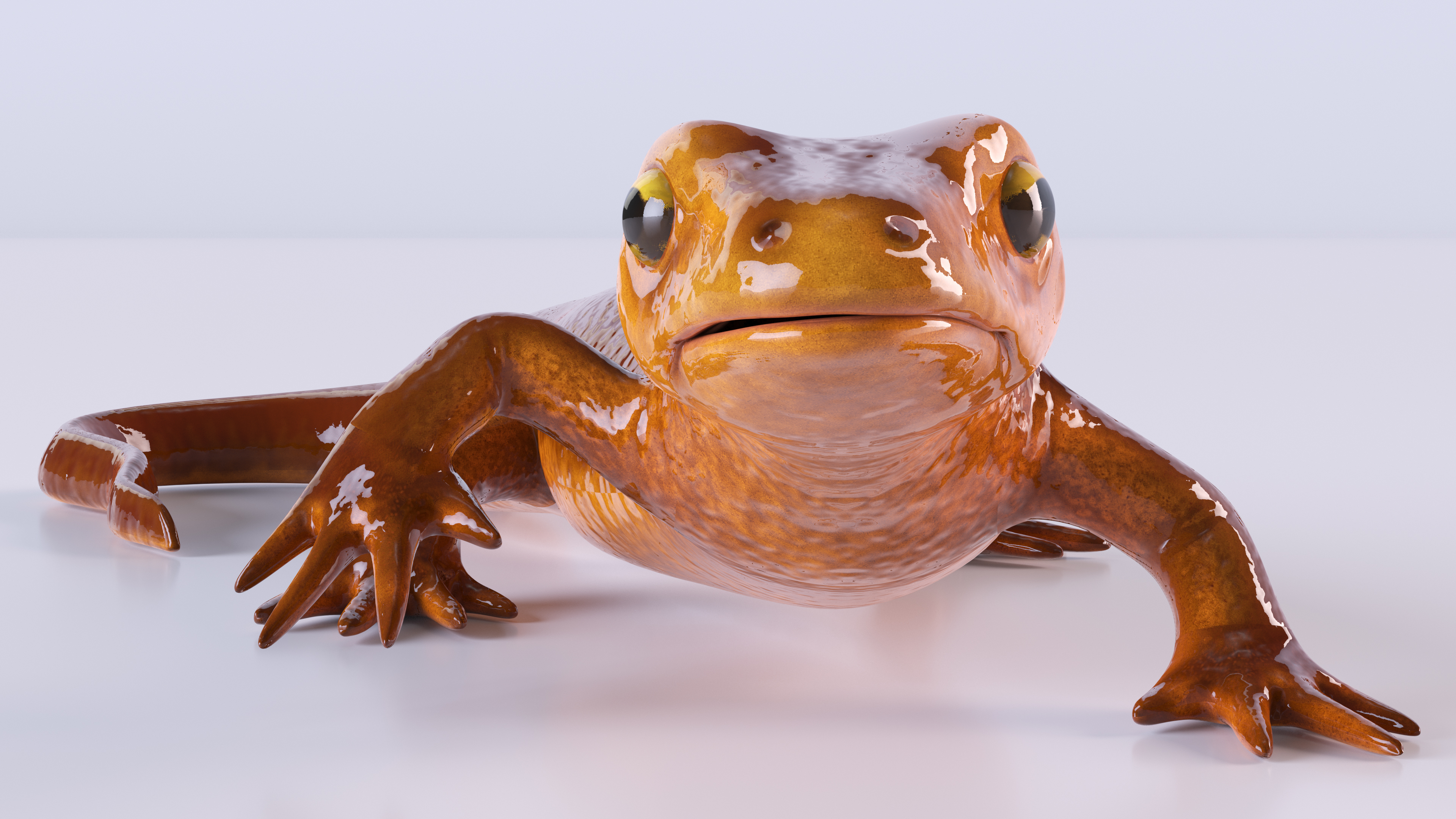 3D model Sierra Newt Crawling Pose