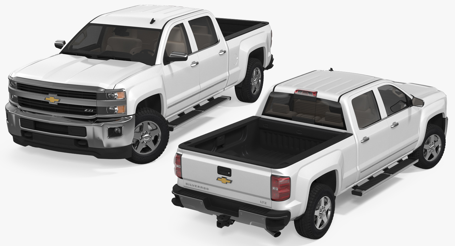 3D model Chevrolet Silverado 2015 Simple Interior