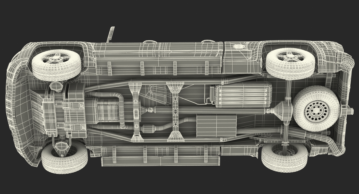 3D model Chevrolet Silverado 2015 Simple Interior
