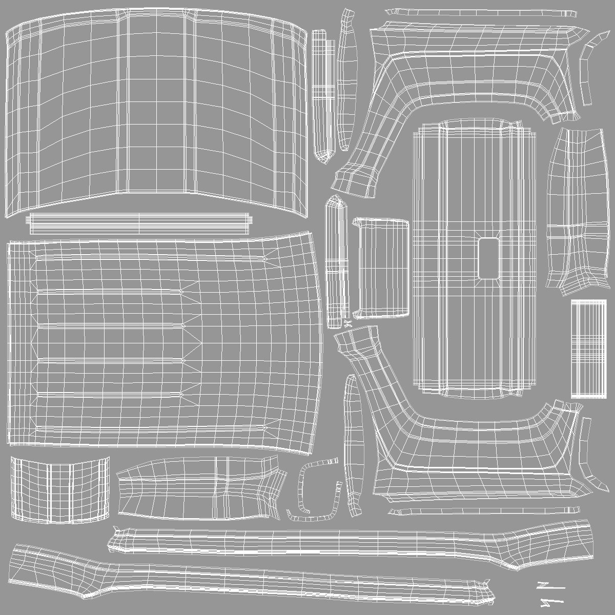 3D model Chevrolet Silverado 2015 Simple Interior