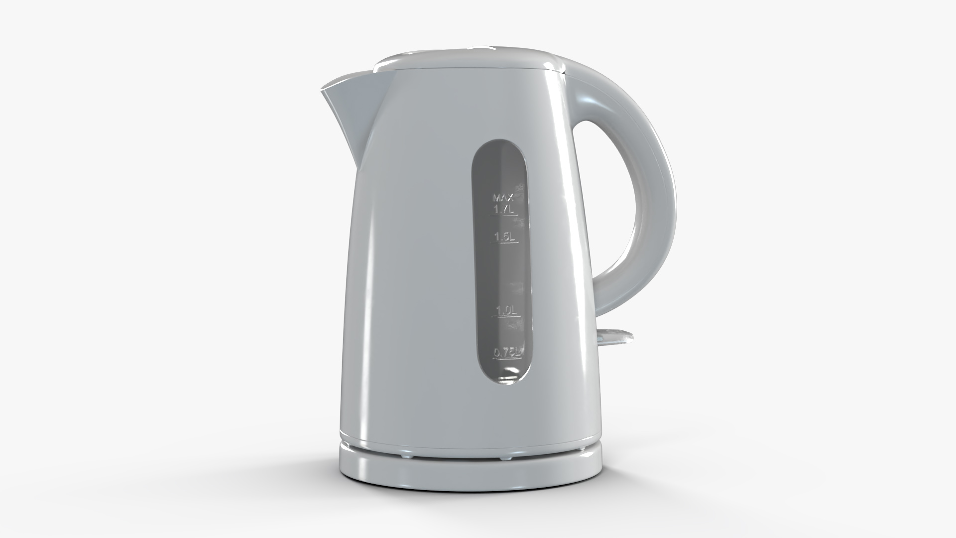 3D Electric Kettle with Water Open