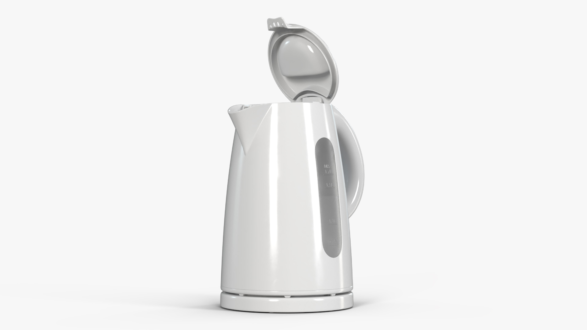 3D Electric Kettle with Water Open